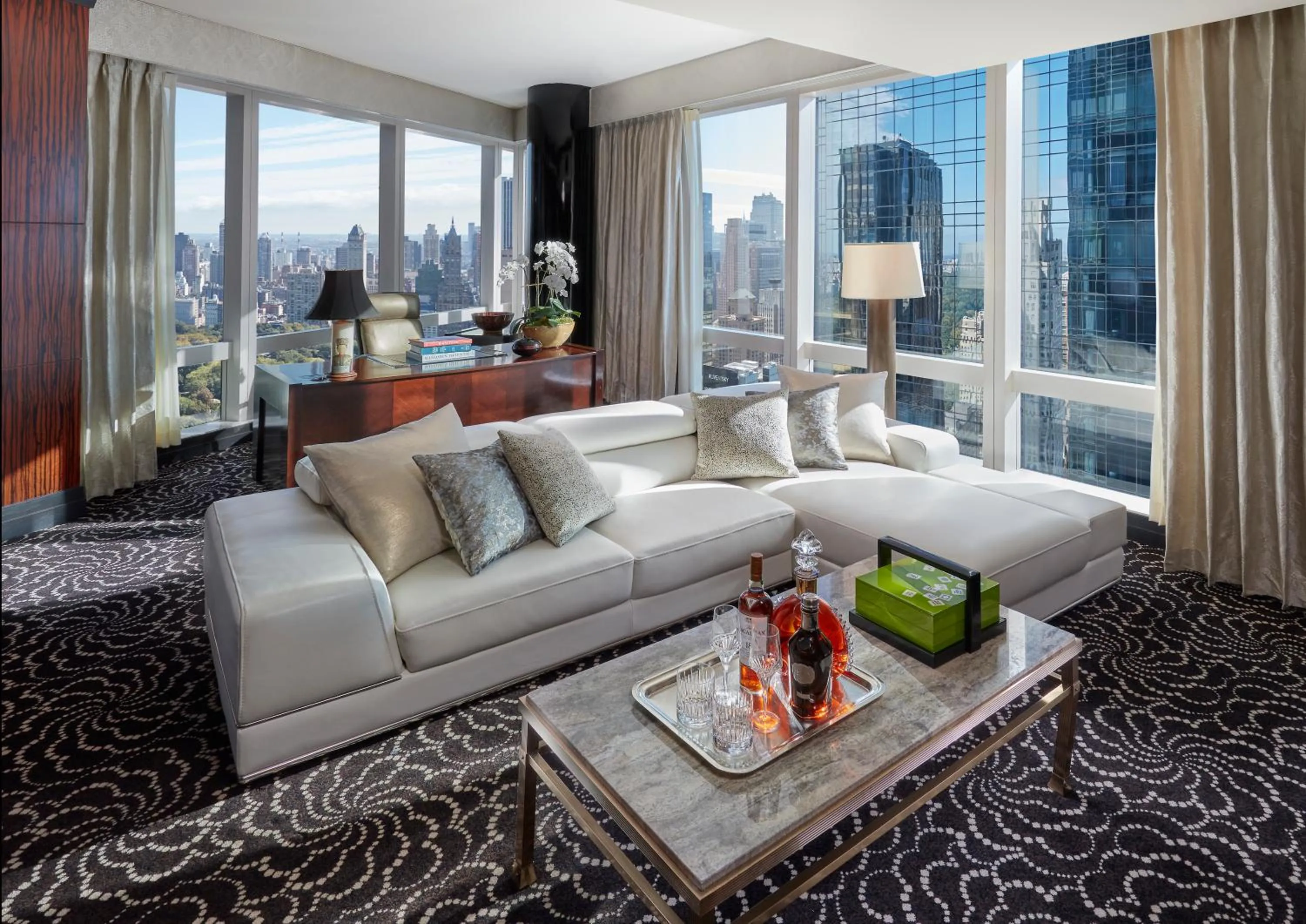 Living room in Mandarin Oriental, New York