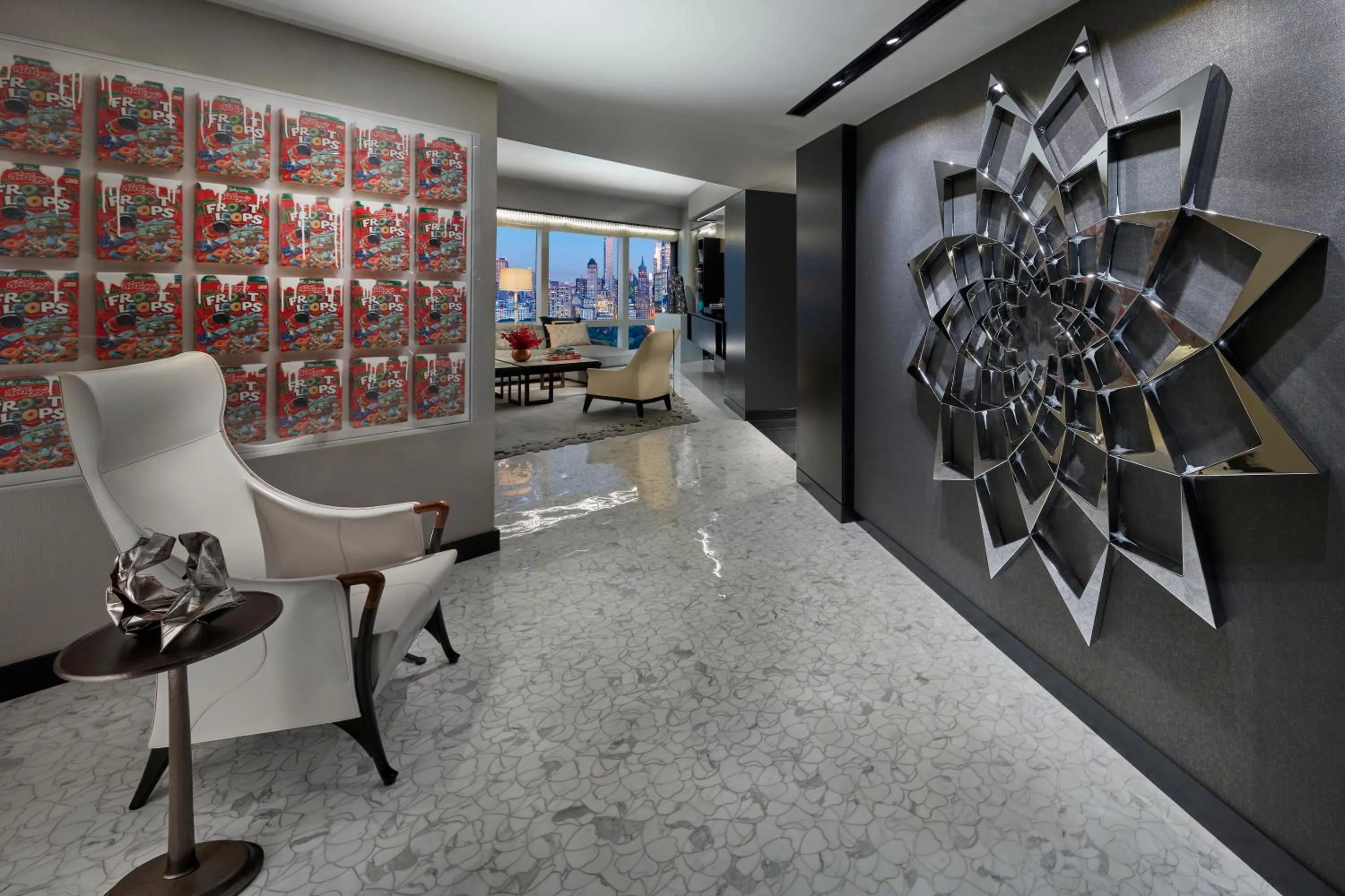 Living room in Mandarin Oriental, New York