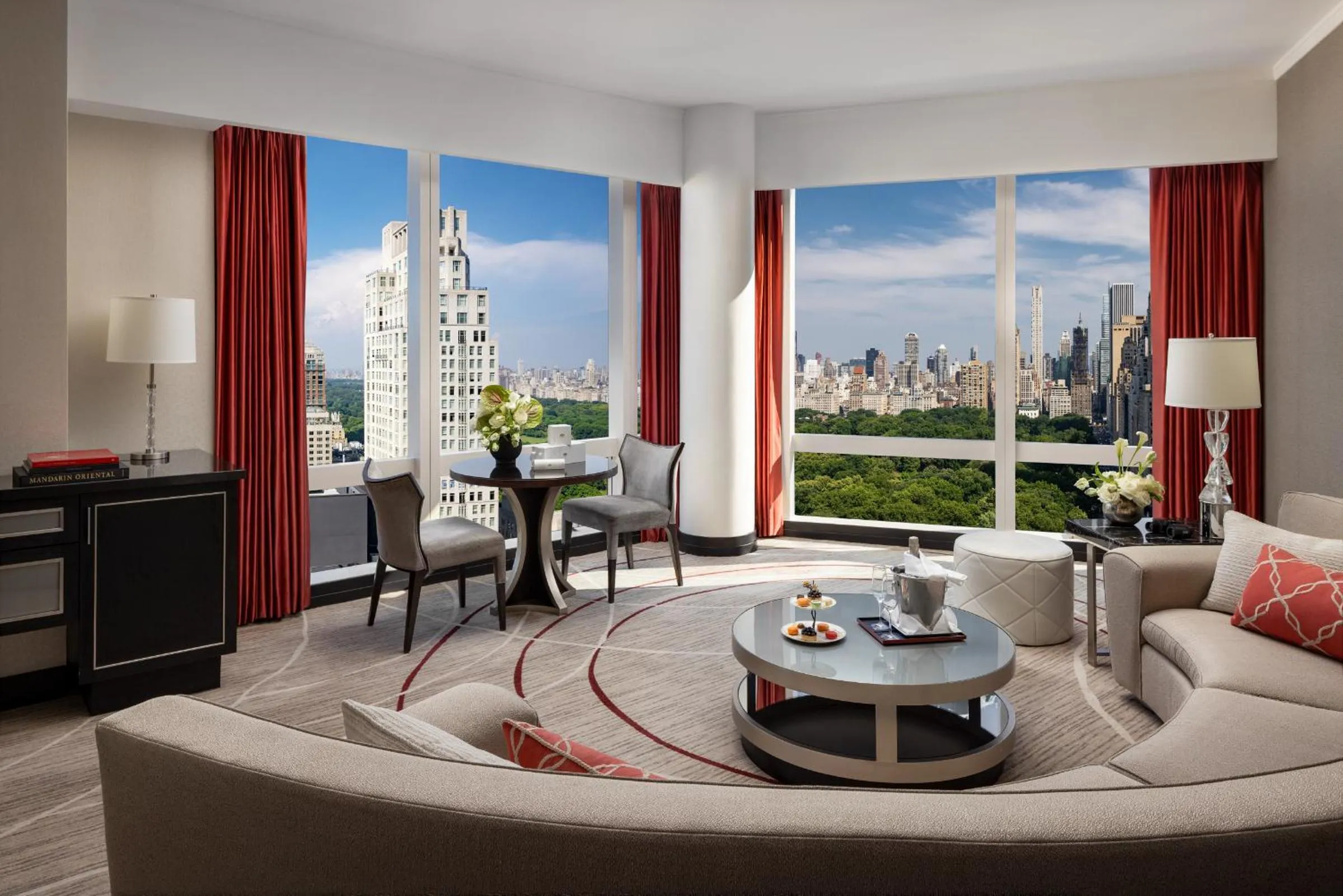 Living room in Mandarin Oriental, New York