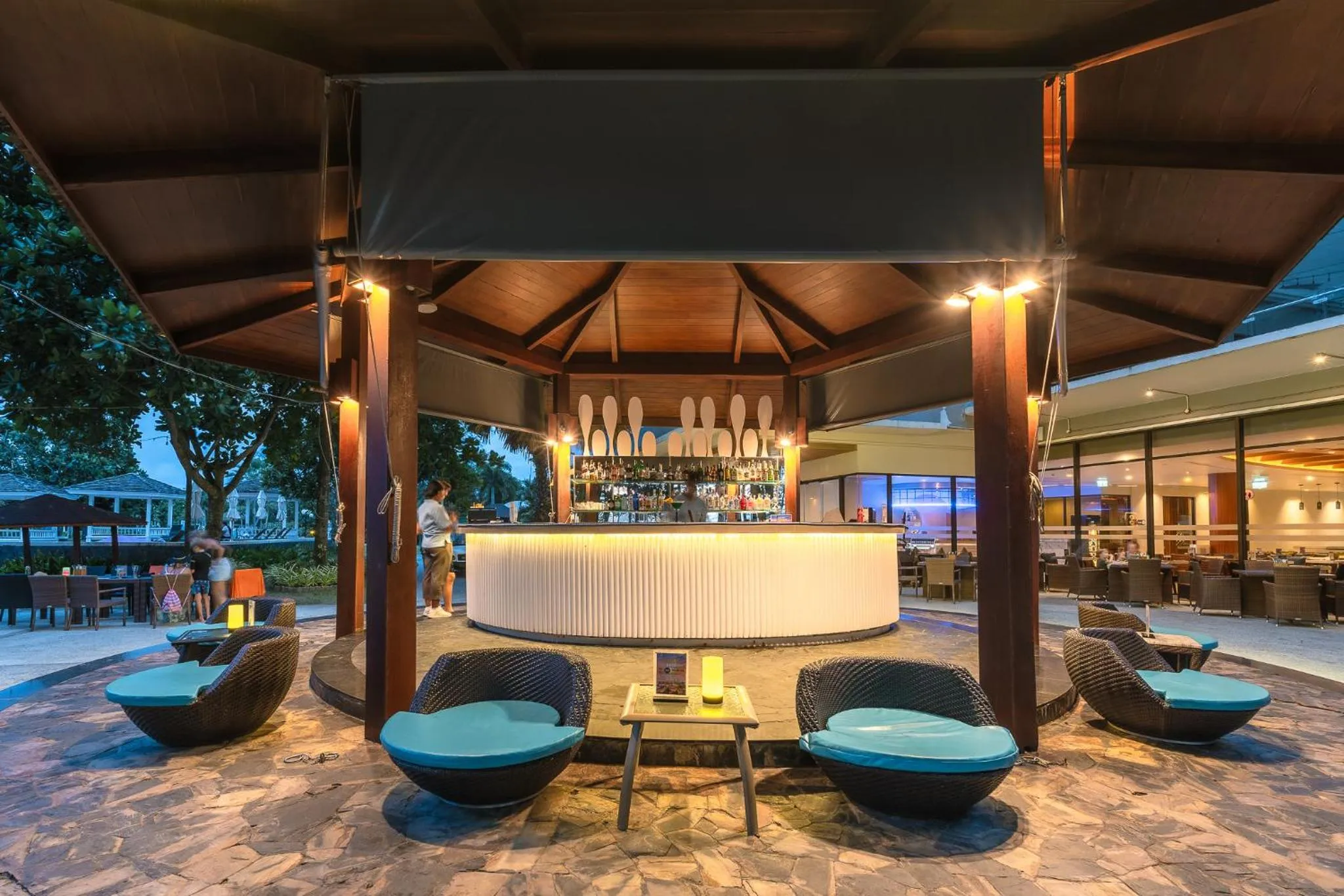 Lounge or bar in Splash Beach Resort Phuket Family-Friendly Water Park Resort Near Phuket Airport