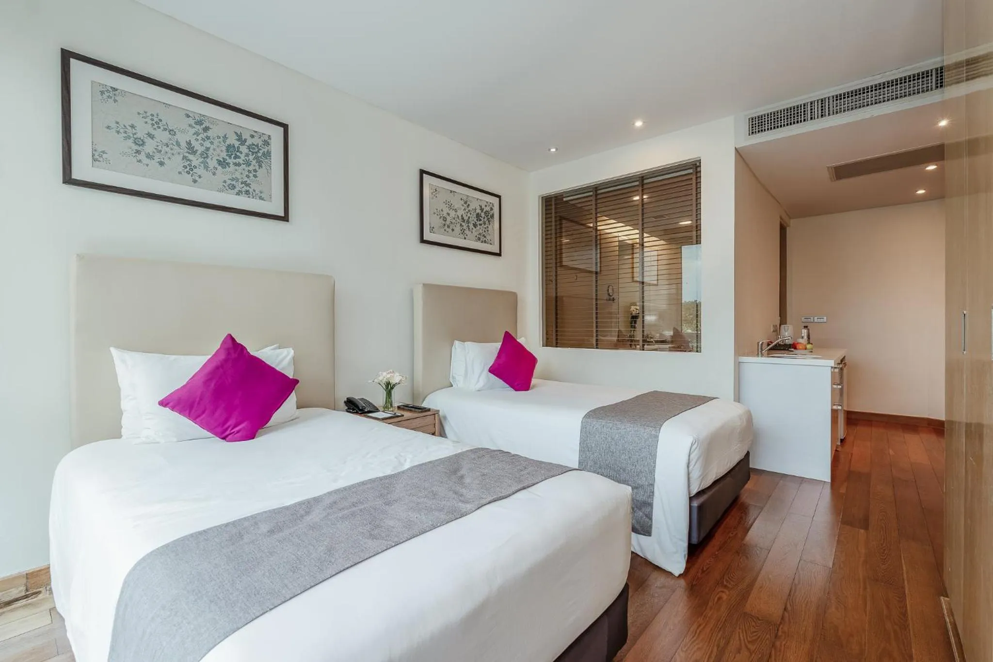 Bed in Splash Beach Resort Phuket Family-Friendly Water Park Resort Near Phuket Airport