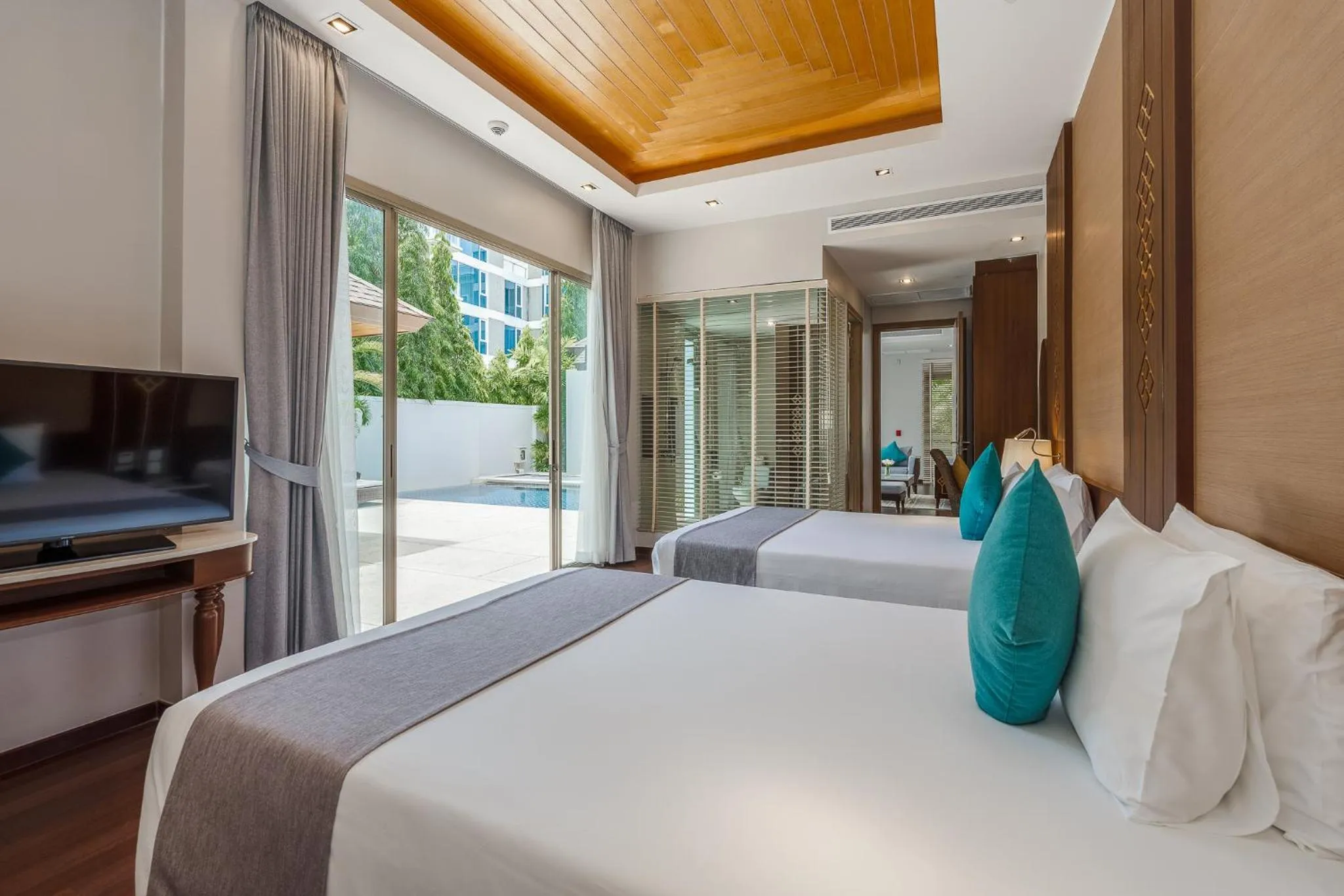 Bedroom, Bed in Splash Beach Resort Phuket Family-Friendly Water Park Resort Near Phuket Airport