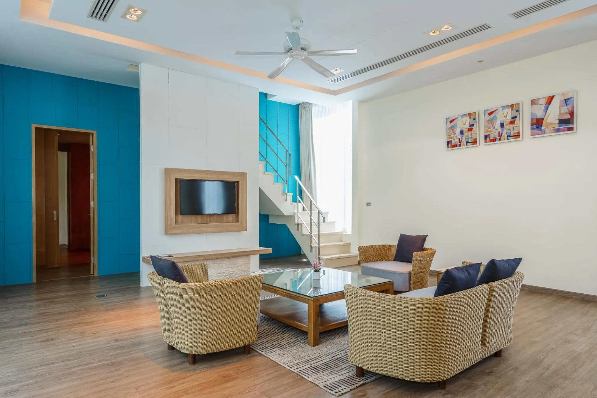 Living room in Splash Beach Resort Phuket Family-Friendly Water Park Resort Near Phuket Airport