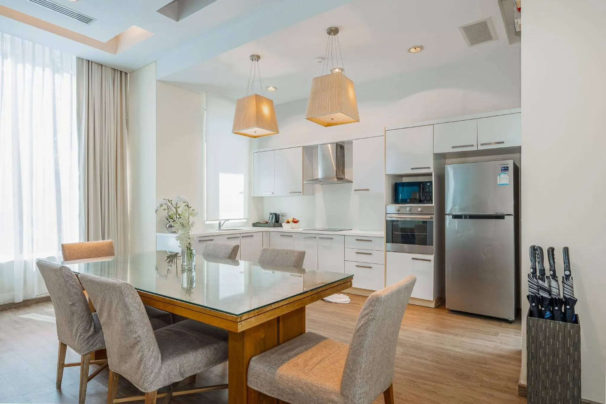 Kitchen or kitchenette in Splash Beach Resort Phuket Family-Friendly Water Park Resort Near Phuket Airport