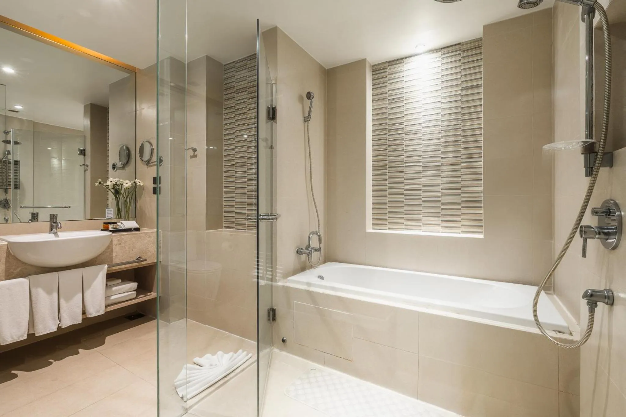 Shower in Splash Beach Resort Phuket Family-Friendly Water Park Resort Near Phuket Airport