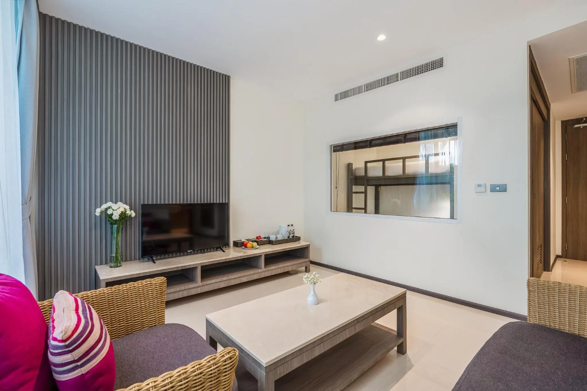 Bedroom in Splash Beach Resort Phuket Family-Friendly Water Park Resort Near Phuket Airport