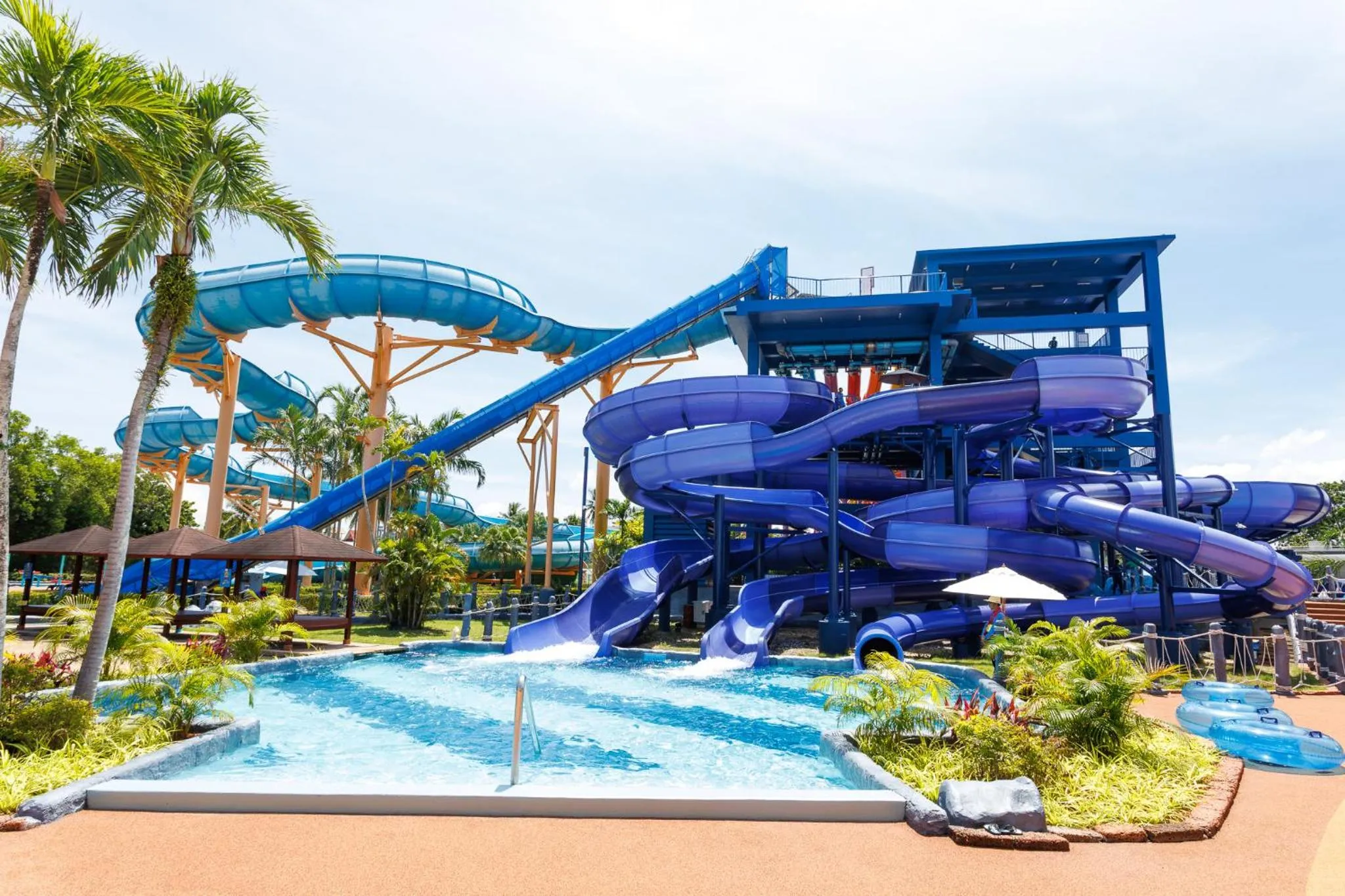 Aqua park in Splash Beach Resort Phuket, Family-Friendly Beachfront Water Park Resort