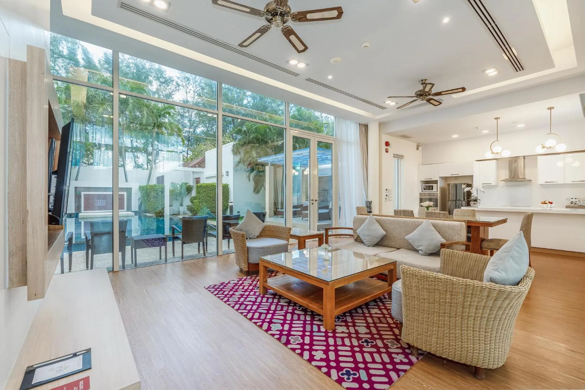 Living room in Splash Beach Resort Phuket Family-Friendly Water Park Resort Near Phuket Airport