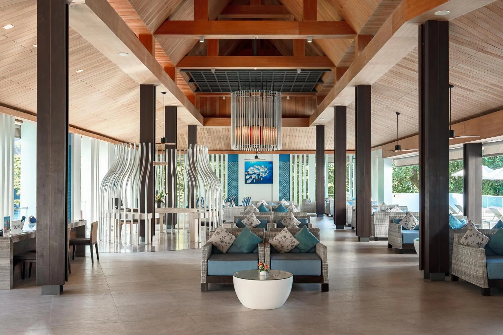 Lobby or reception in Splash Beach Resort Phuket Family-Friendly Water Park Resort Near Phuket Airport