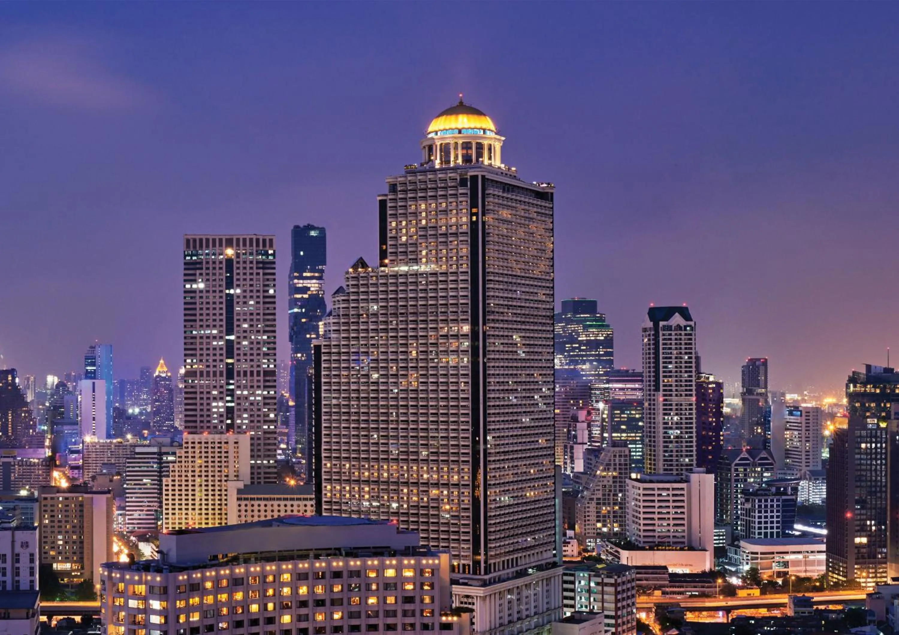 Bird's eye view in Tower Club at lebua