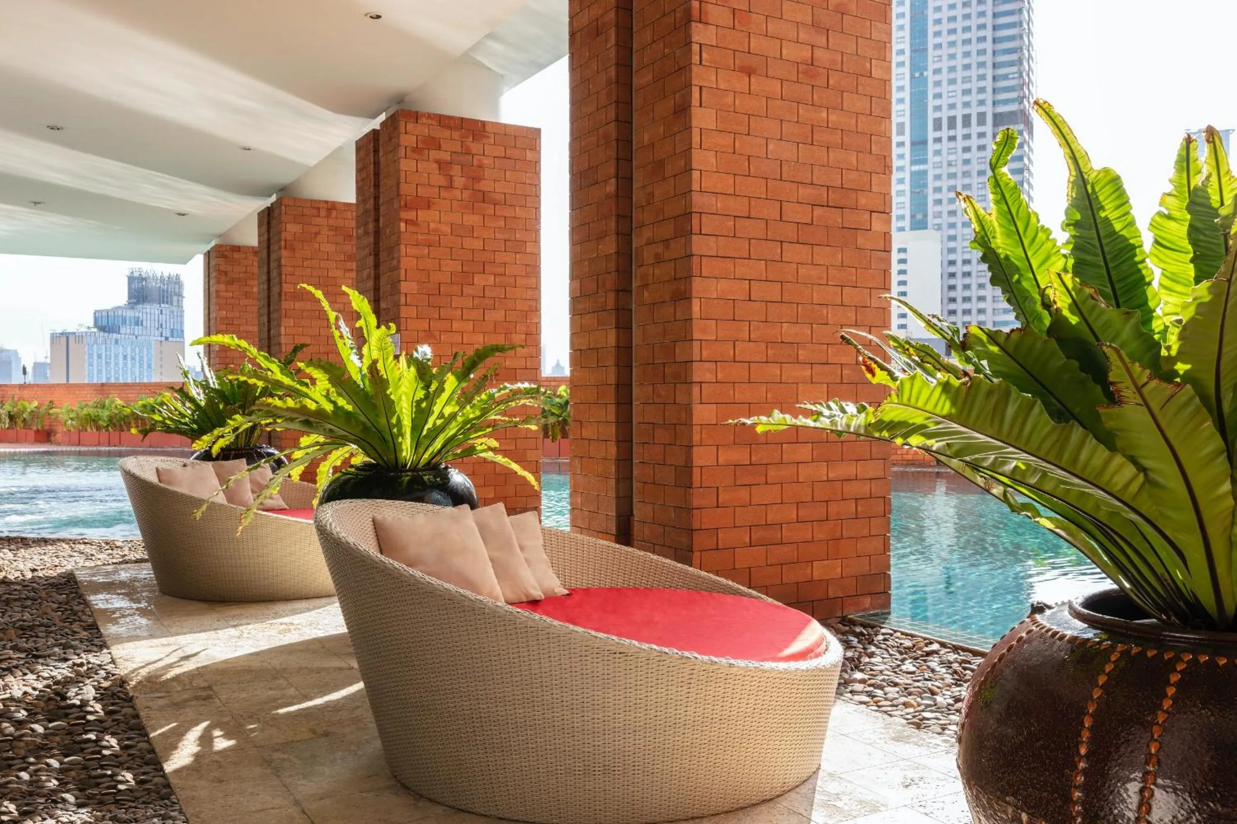 Swimming pool in Tower Club at lebua