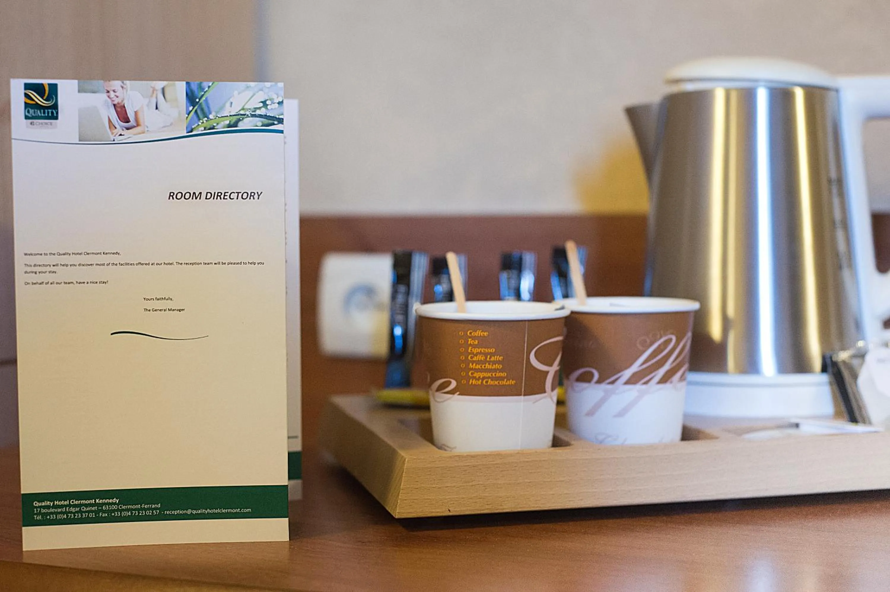 Coffee/tea facilities in Quality Hotel Clermont Kennedy