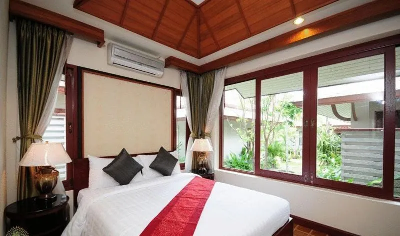 Bed in Bhumlapa Garden Resort