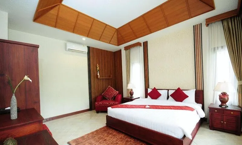 Bed in Bhumlapa Garden Resort