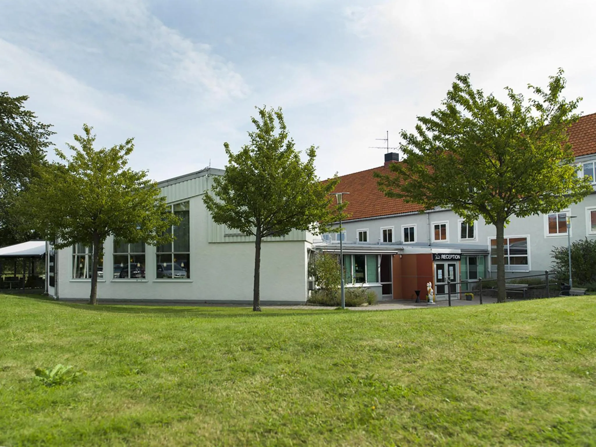 Facade/entrance in Vandrarhem Svanen