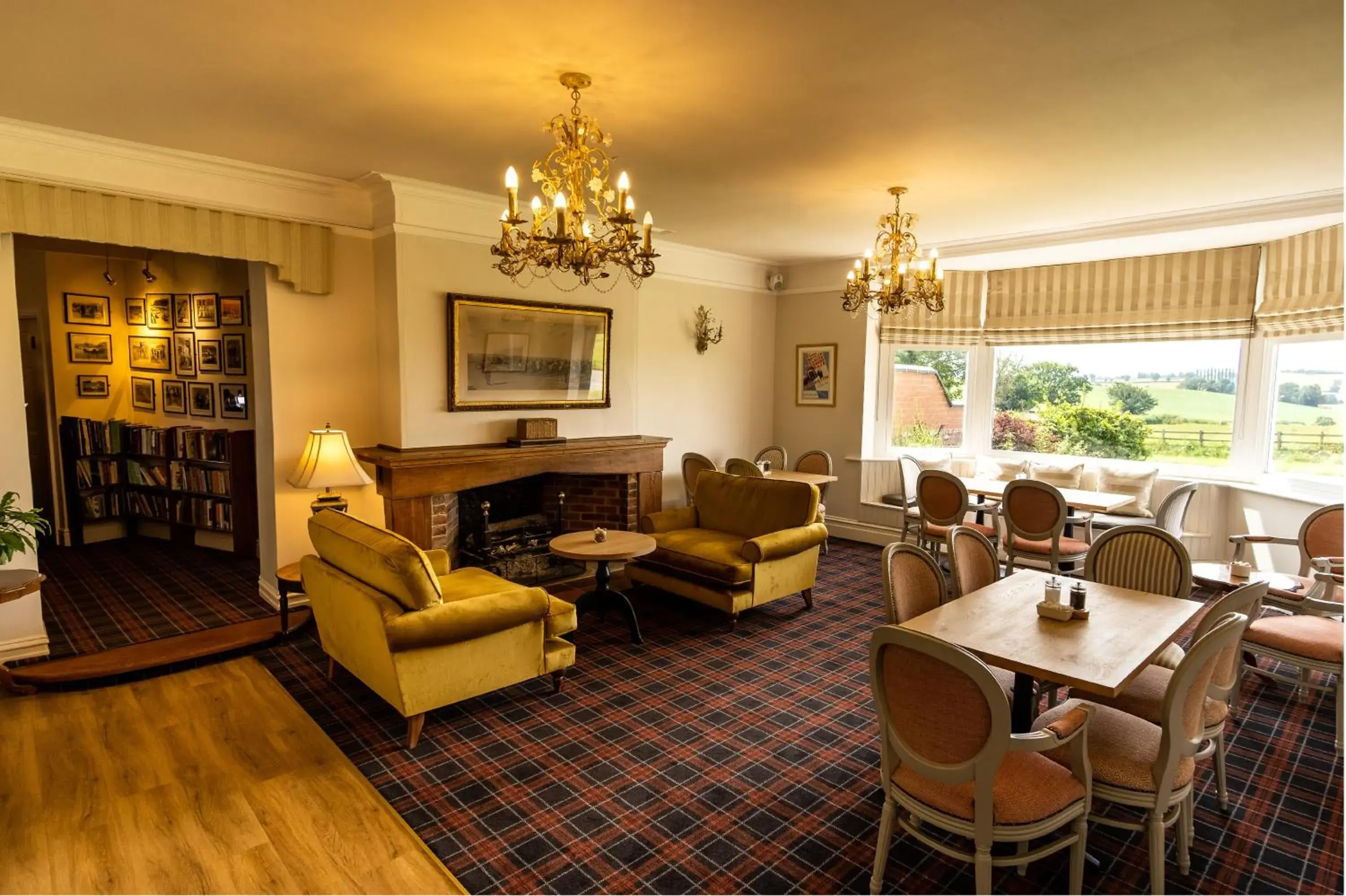 Living room, Seating Area in Donington Park Farmhouse Hotel