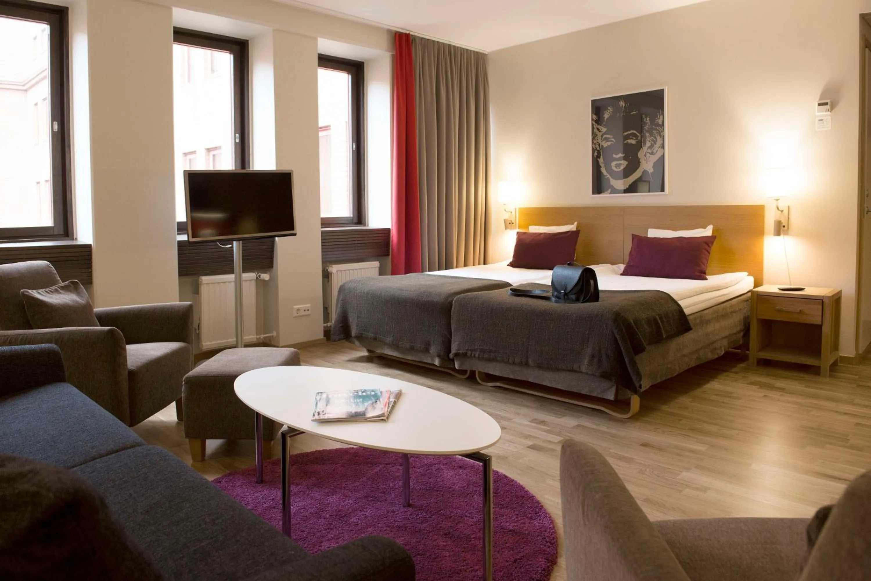 Bedroom, Bed in Scandic Malmö City