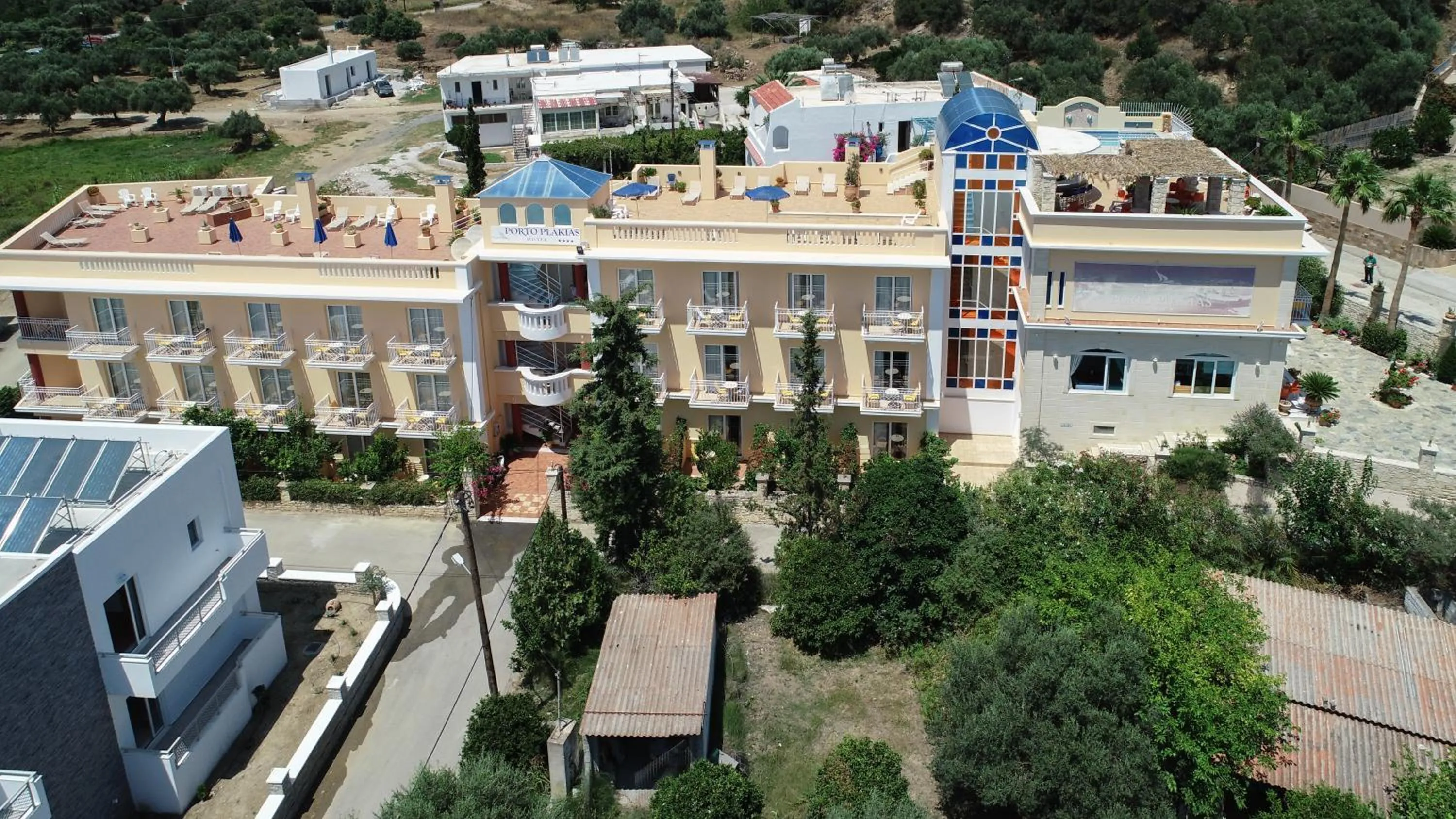 Bird's eye view in Porto Plakias & Spa