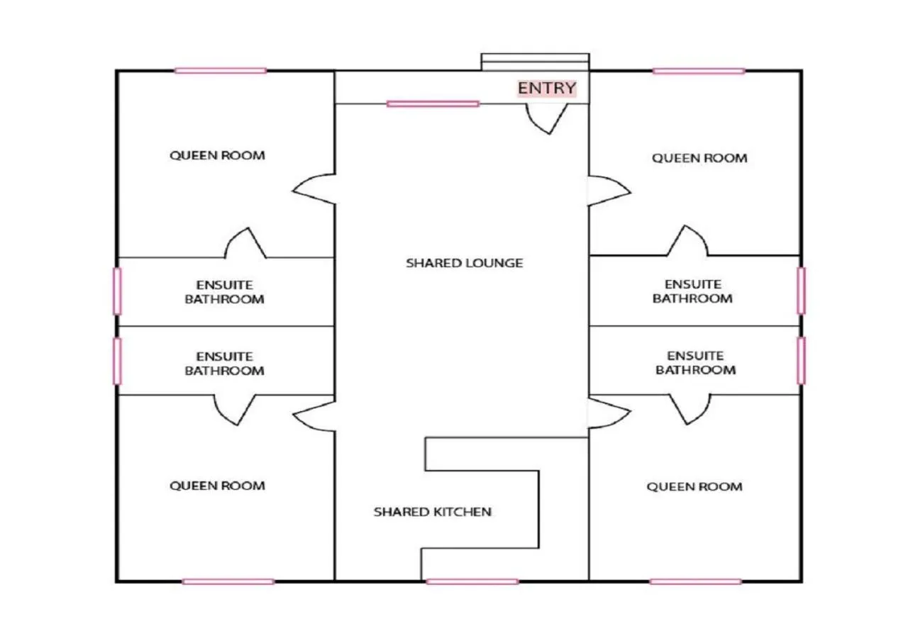 Floor plan in SkyLodge Temora