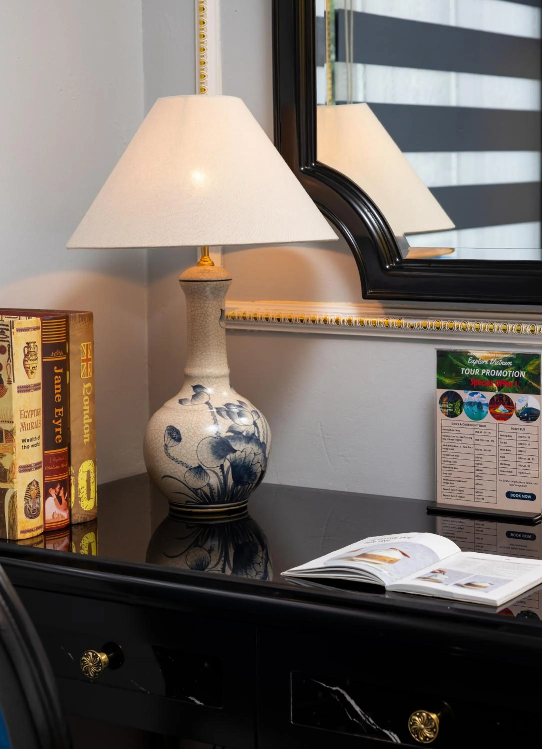 Decorative detail in Golden Legend Boutique Hotel