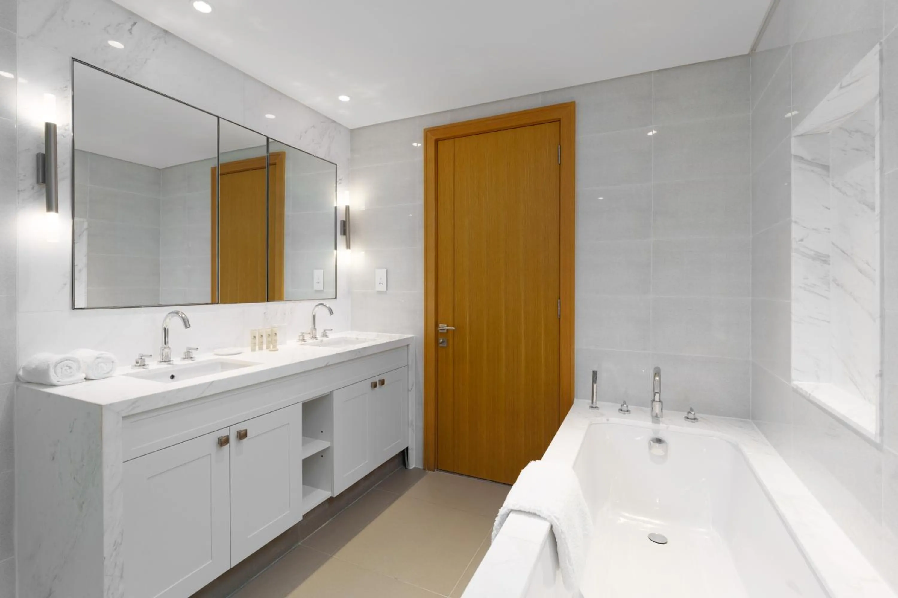 Bathroom in Maison Privee - Ultimate Living with Front-Row Views of Burj Khalifa & Dubai Fountains