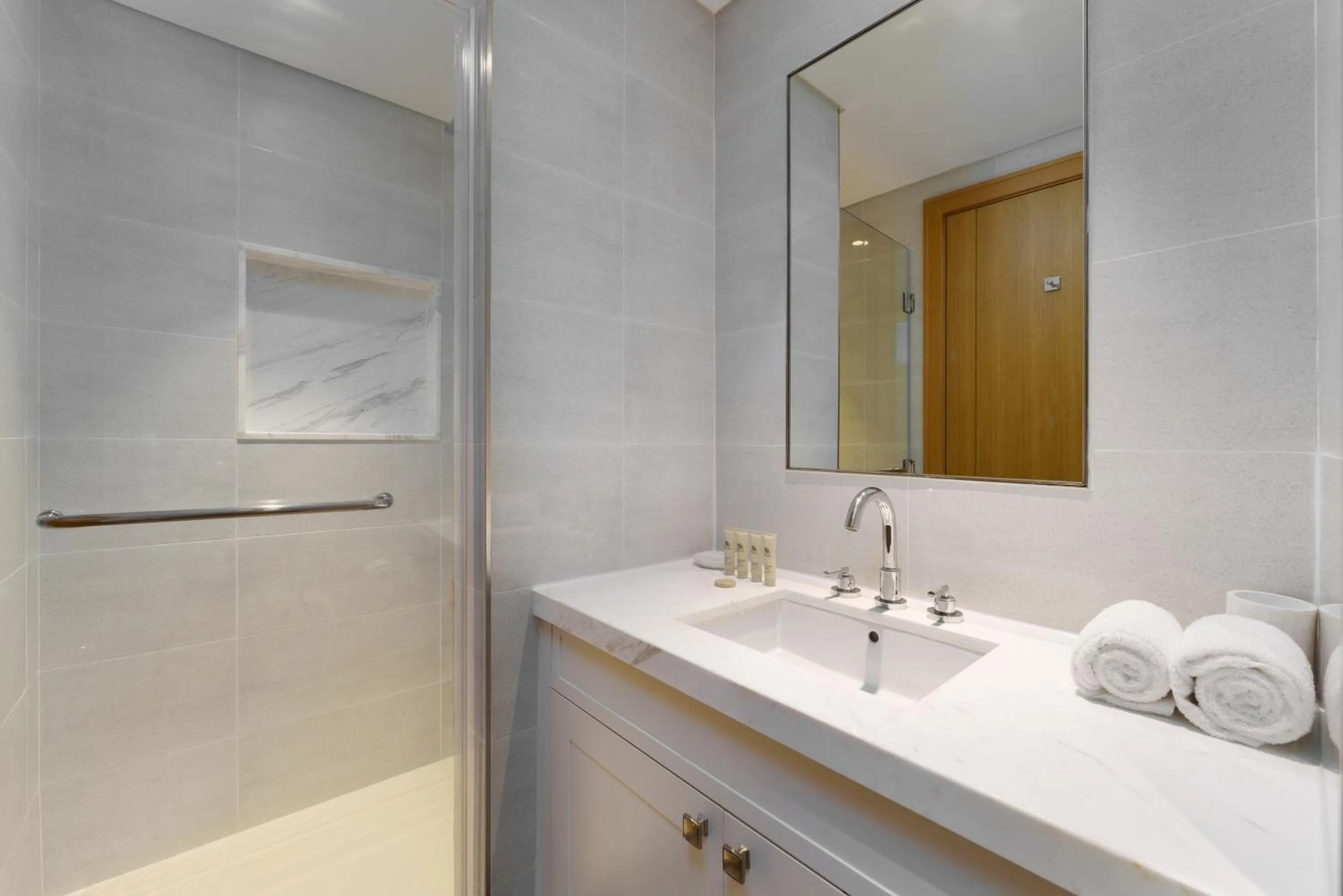 Bathroom in Maison Privee - Ultimate Living with Front-Row Views of Burj Khalifa & Dubai Fountains