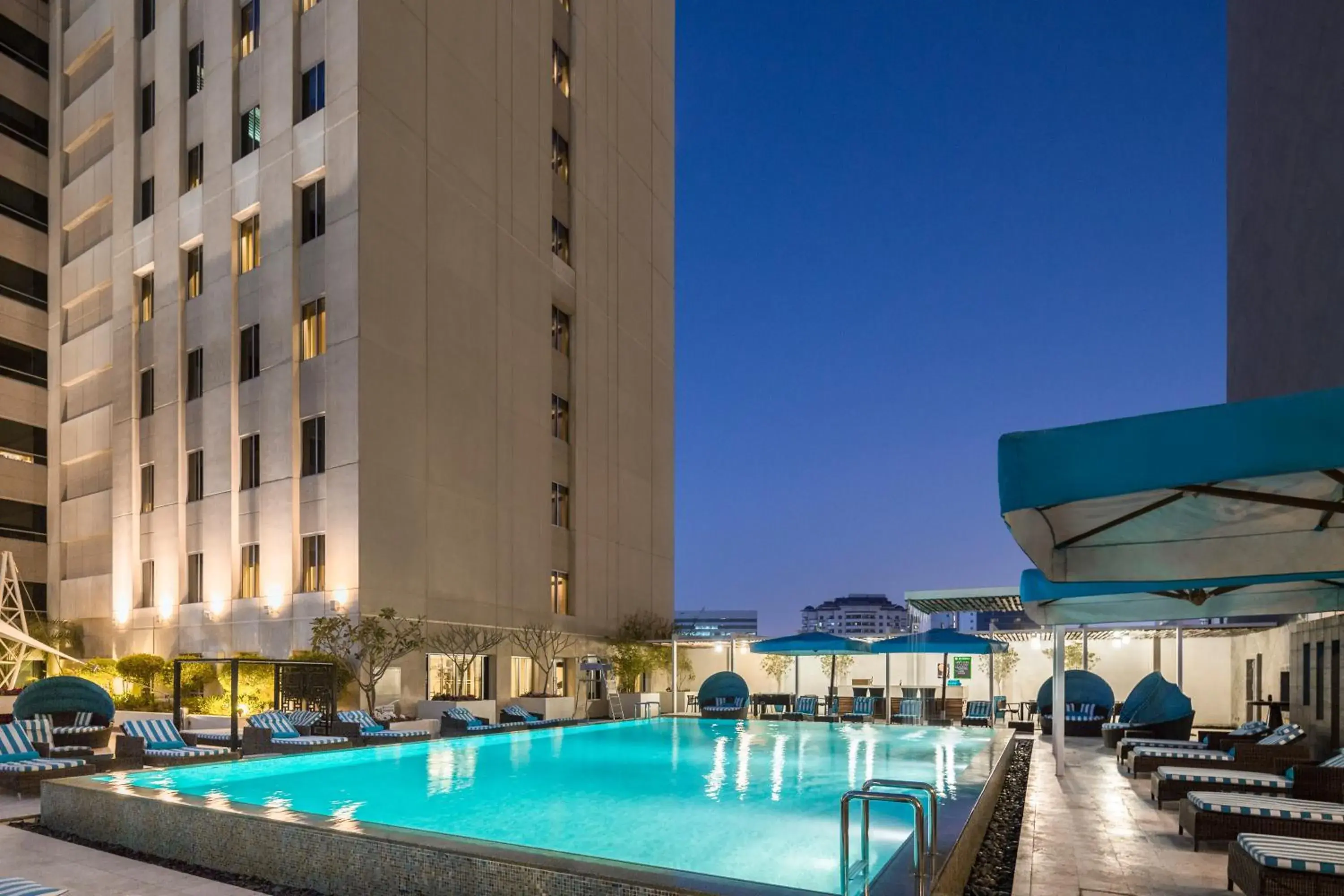 Swimming pool in Novotel Deira Creekside Dubai Swimming pool in Novotel Deira Creekside Dubai