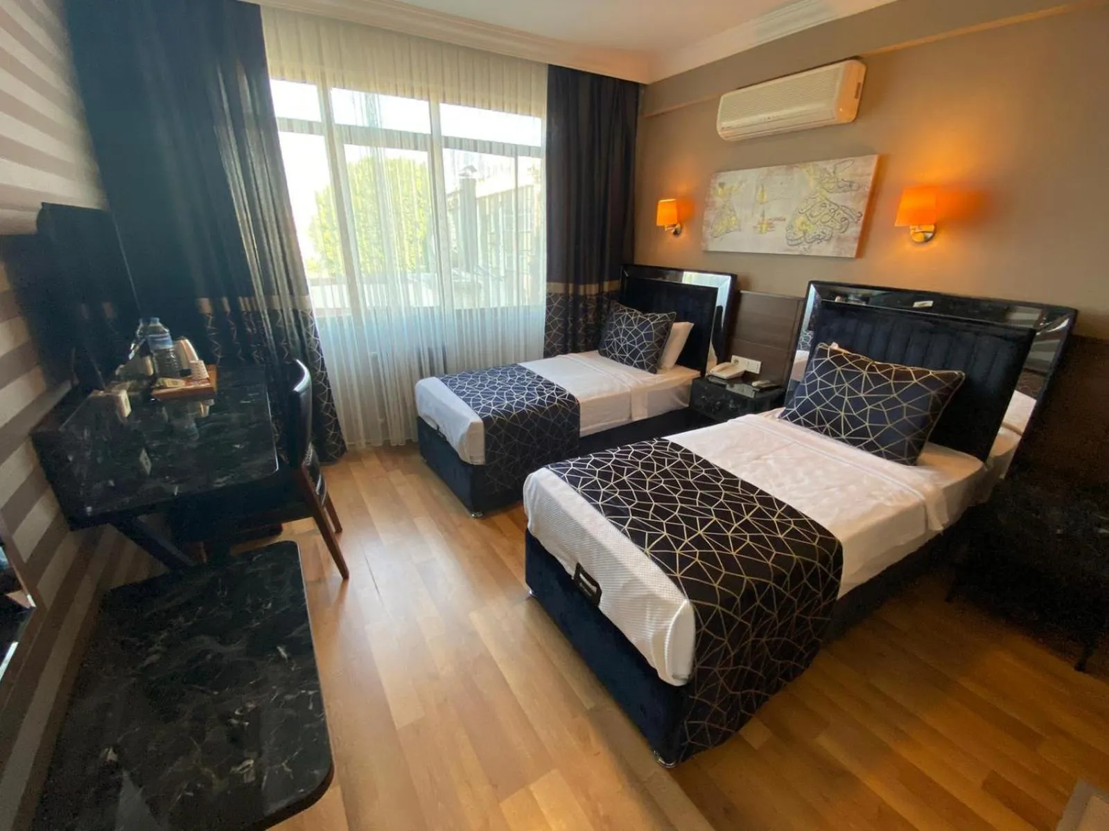 Bed in Star City Hotel