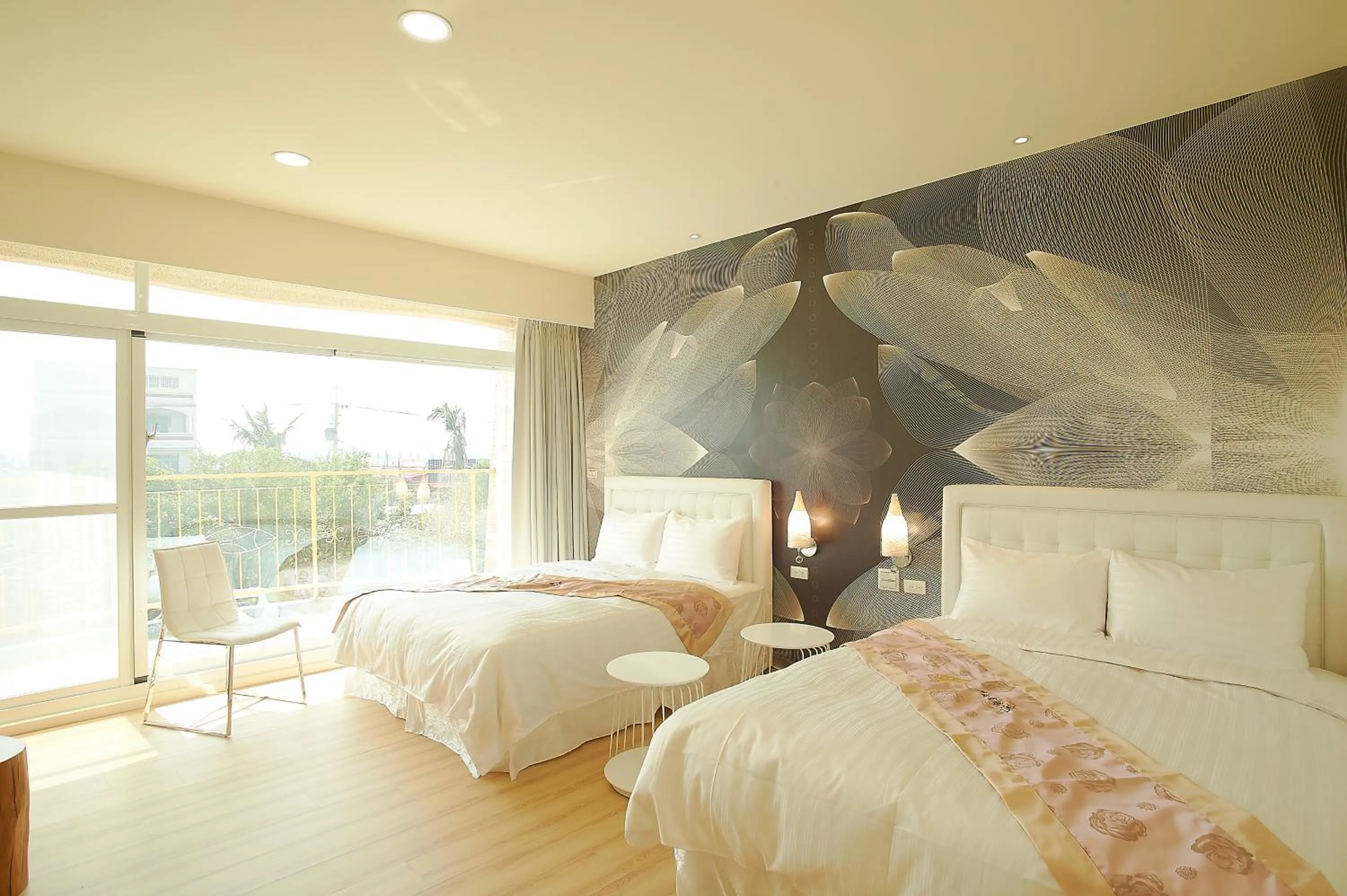 Sea view, Bed in 大鵬灣瞭望台 Top Bay B&B