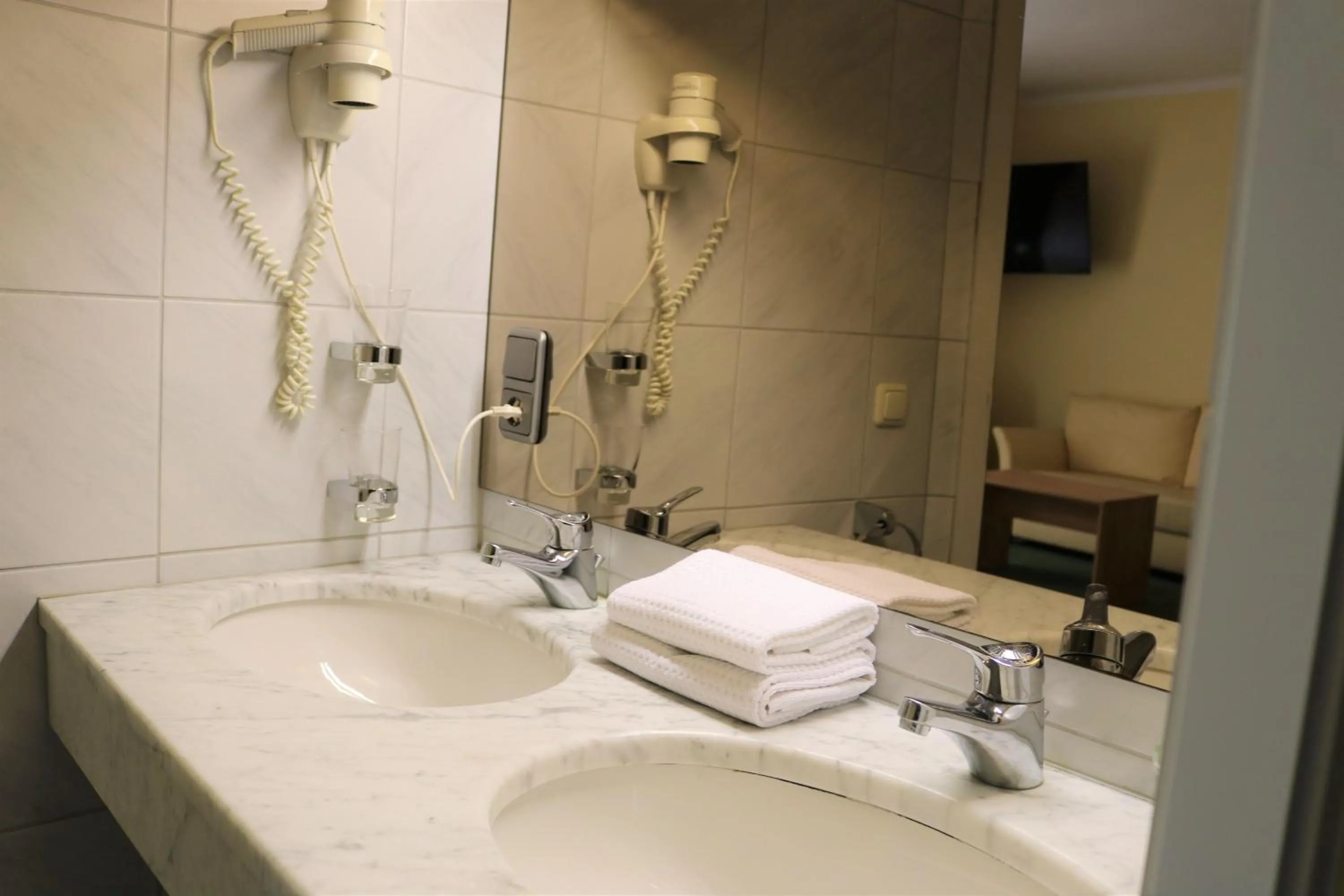 Bathroom in Gästehaus Blaue Ecke