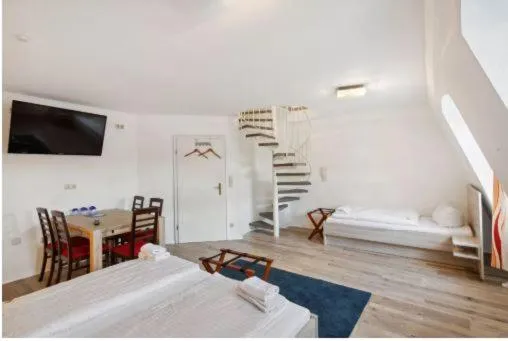 Bed in Gästehaus Blaue Ecke