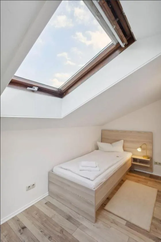 Bed in Gästehaus Blaue Ecke