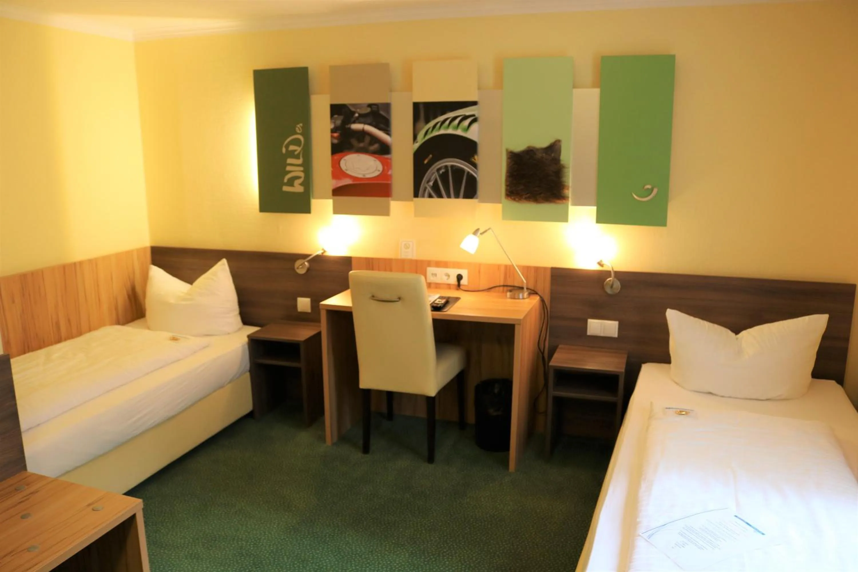 Bed in Gästehaus Blaue Ecke