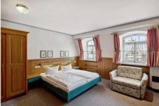 Bed in Gästehaus Blaue Ecke