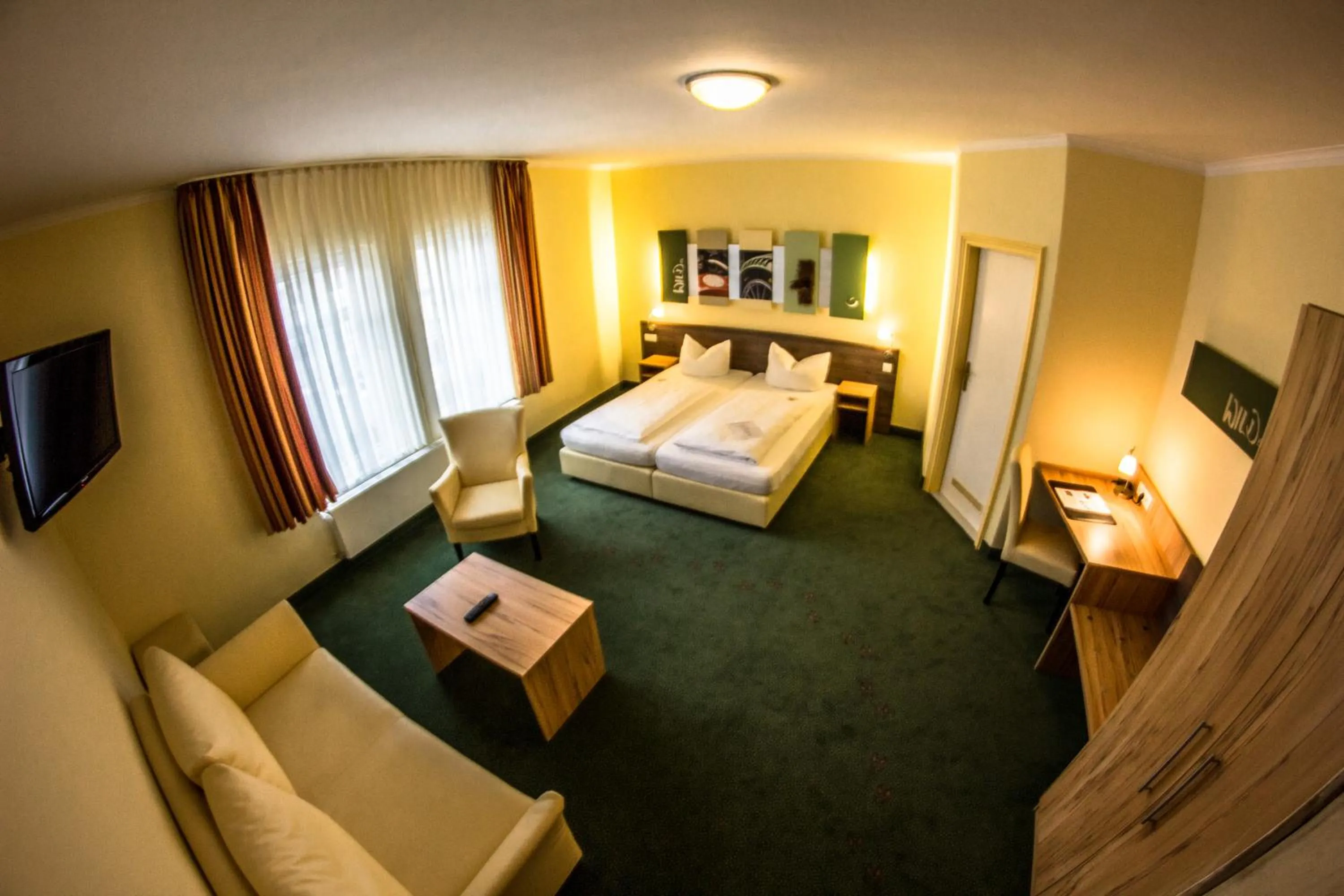 TV and multimedia, Bed in Gästehaus Blaue Ecke
