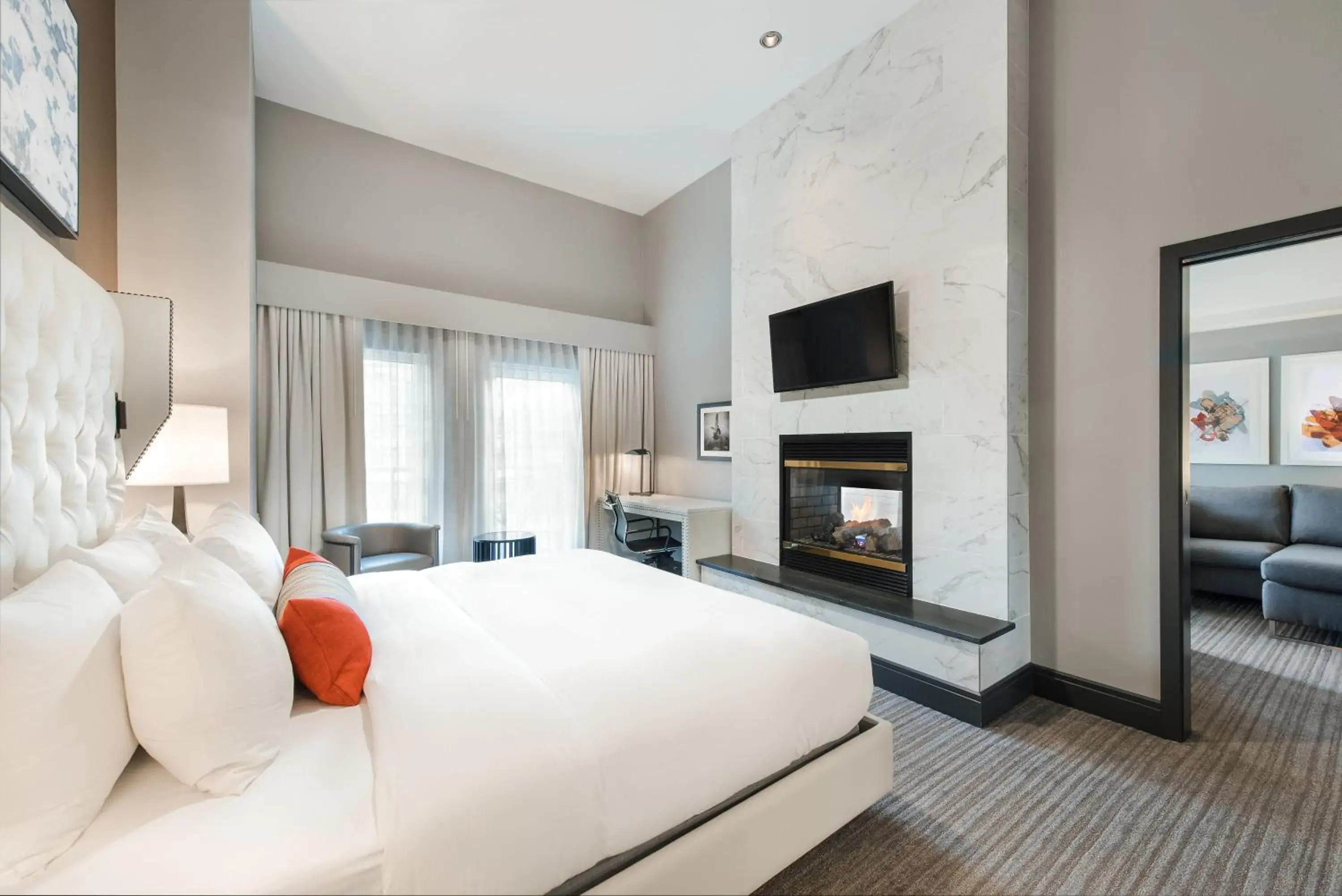 Bed in The Heathman Hotel Kirkland Bed in The Heathman Hotel Kirkland