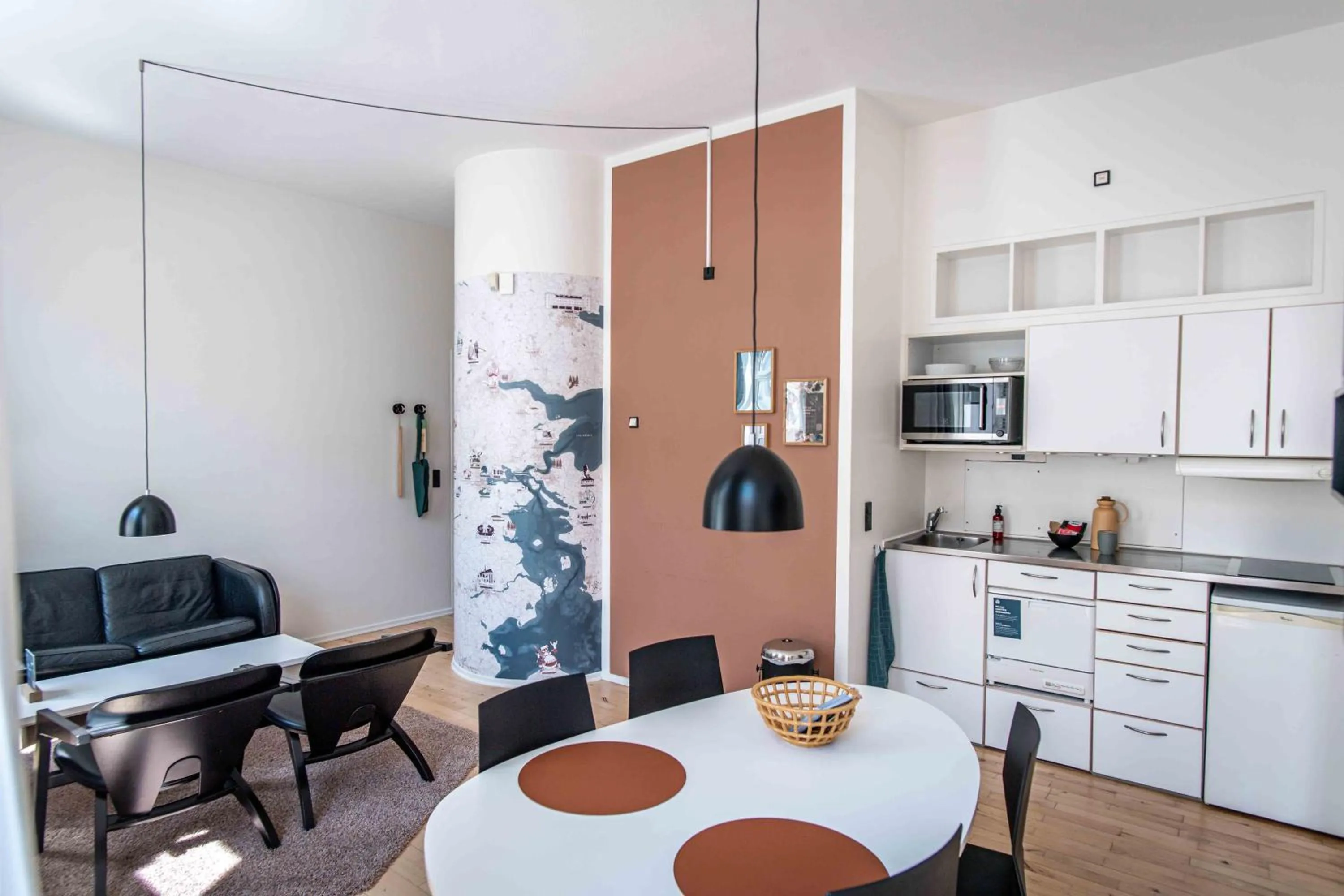 Kitchen or kitchenette in Kolding Hotel Apartments