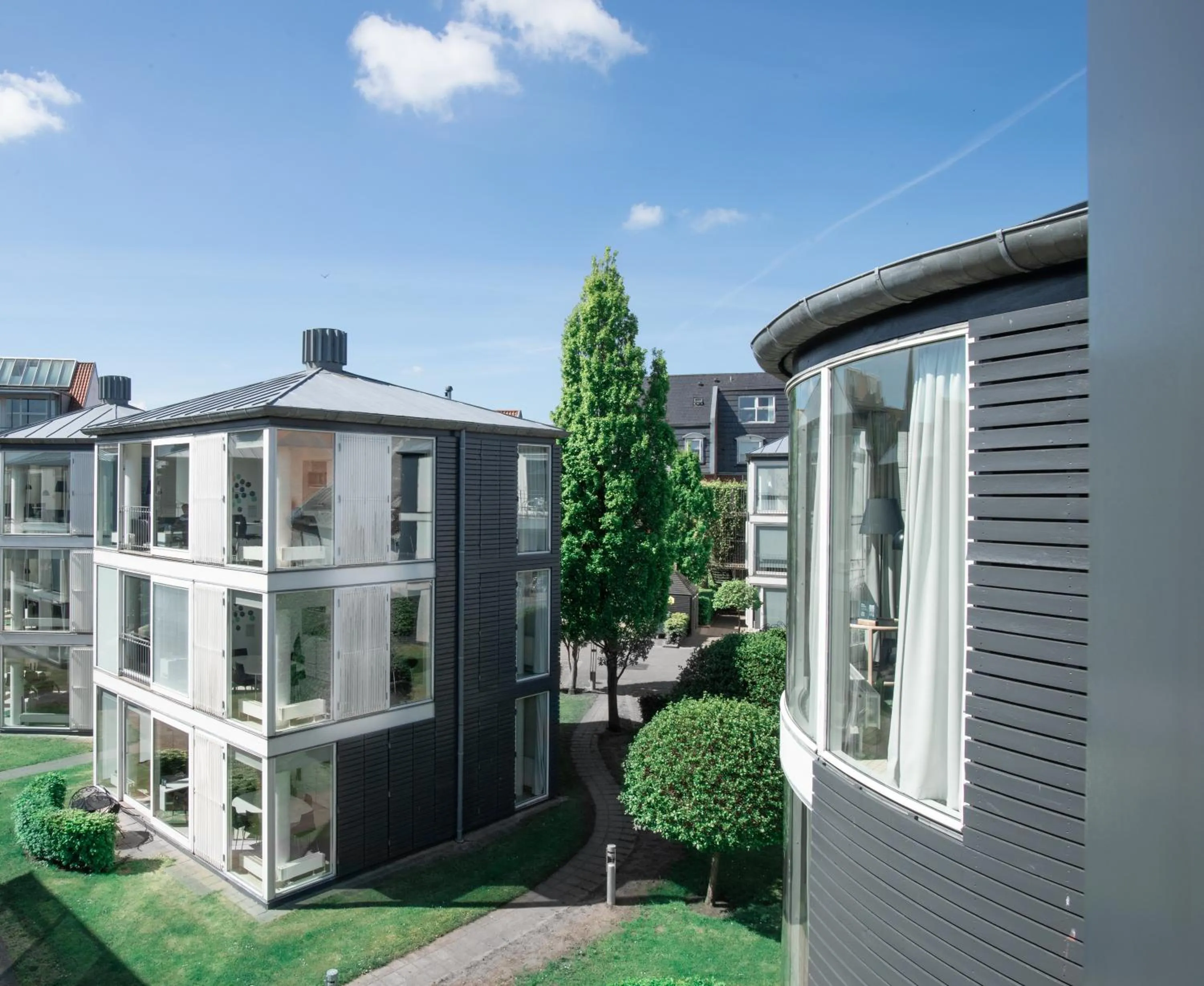 Garden view in Kolding Hotel Apartments