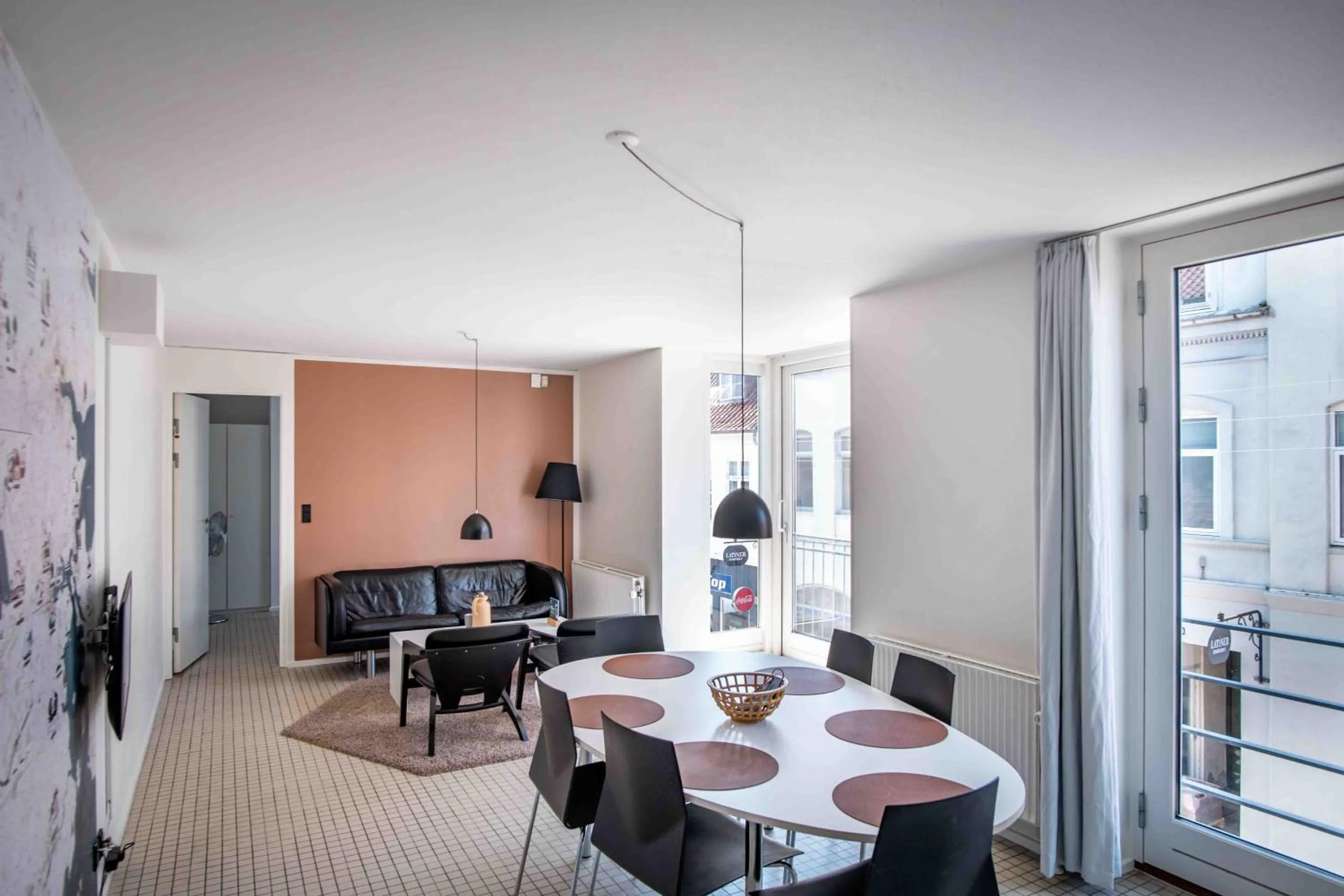 Living room in Kolding Hotel Apartments