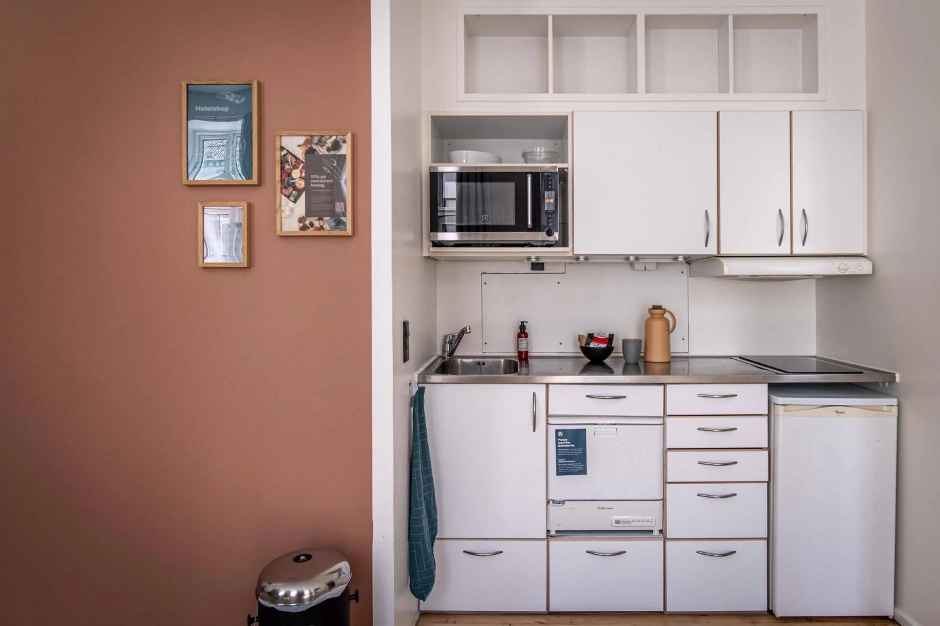 Kitchen or kitchenette in Kolding Hotel Apartments