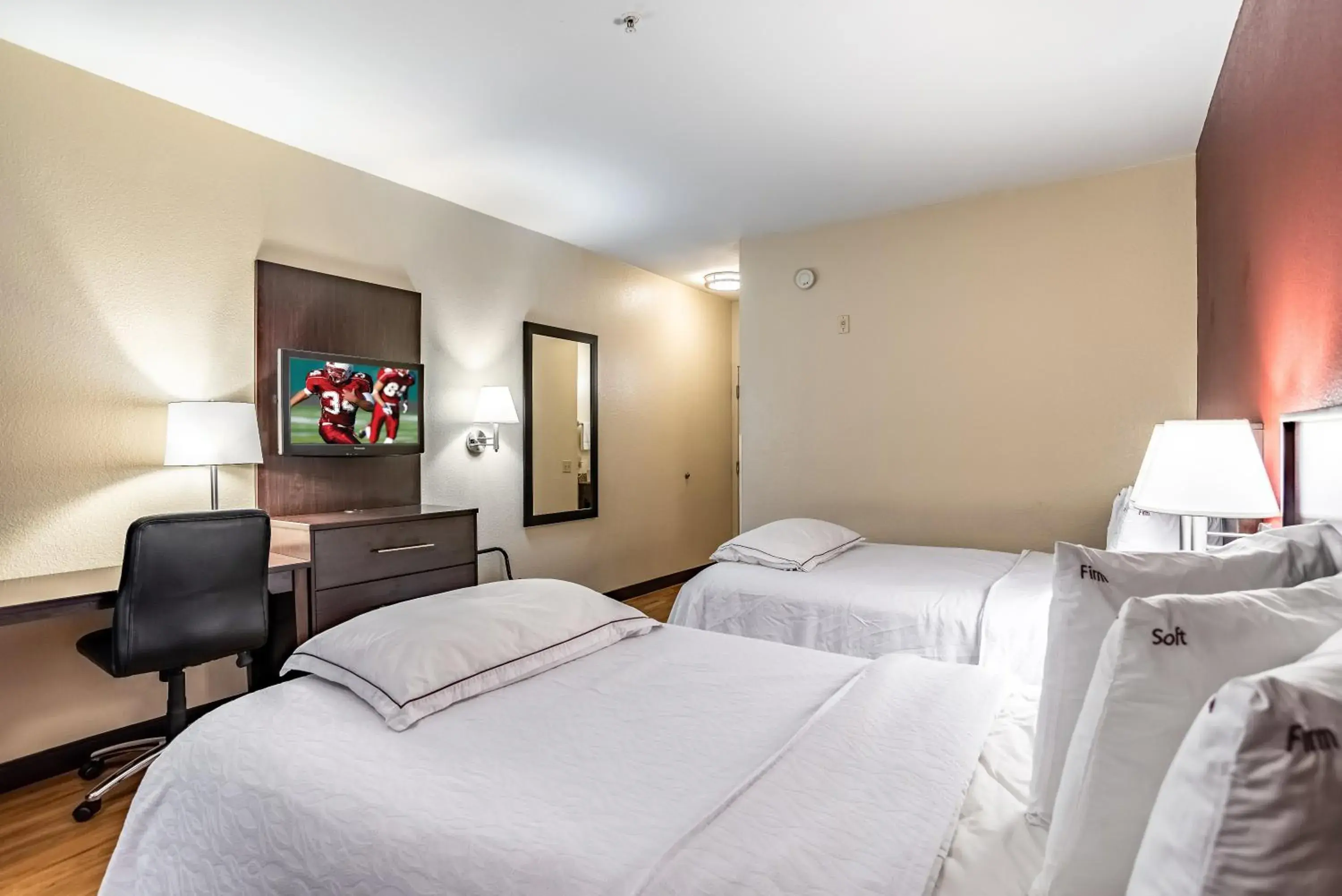 Premium Room with Two Double Beds Poolside Smoke Free (Upgraded Bedding and Snack Box) in Red Roof Inn PLUS+ Wichita East Premium Room with Two Double Beds Poolside Smoke Free (Upgraded Bedding and Snack Box) in Red Roof Inn PLUS+ Wichita East