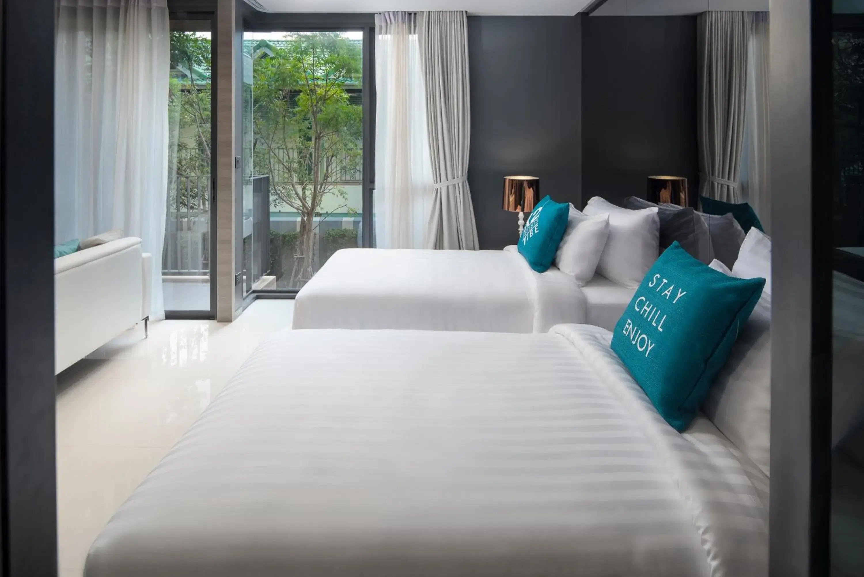 Bedroom, Bed in Cross Vibe Pattaya Seaphere - formerly X2 Vibe Pattaya Seaphere