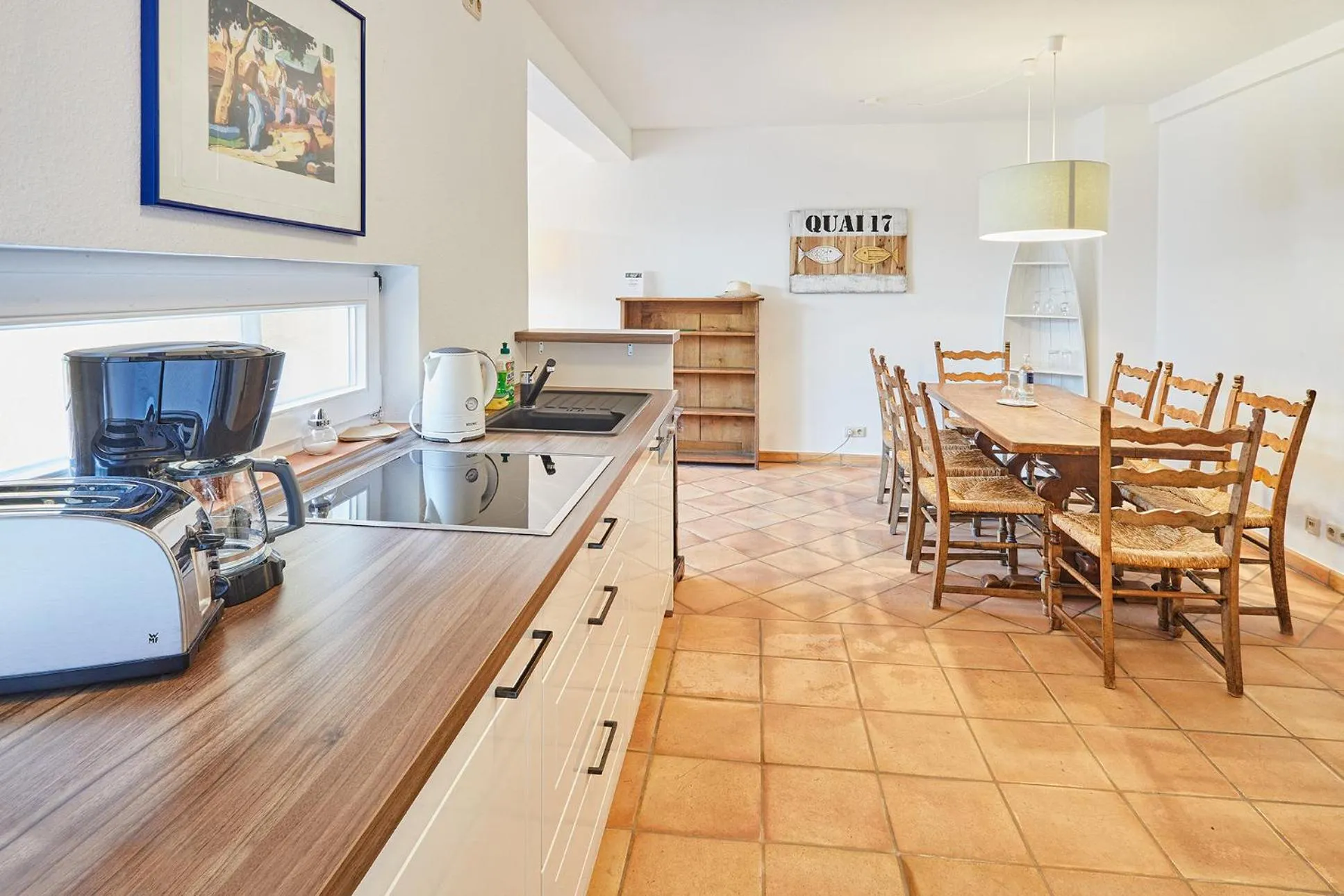 Kitchen or kitchenette in Gutshotel Baron Knyphausen