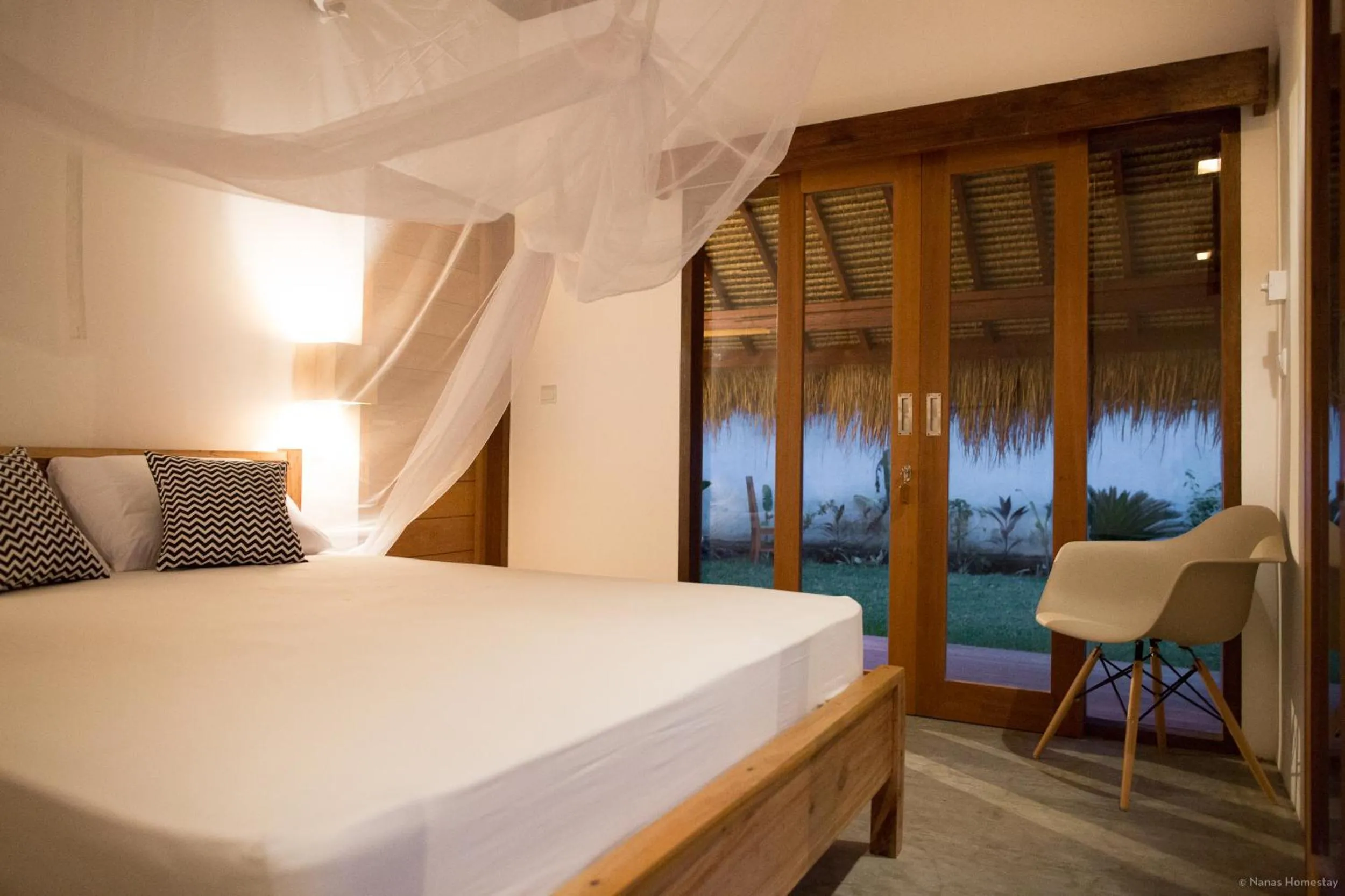 Bed in Nanas Homestay bungalow