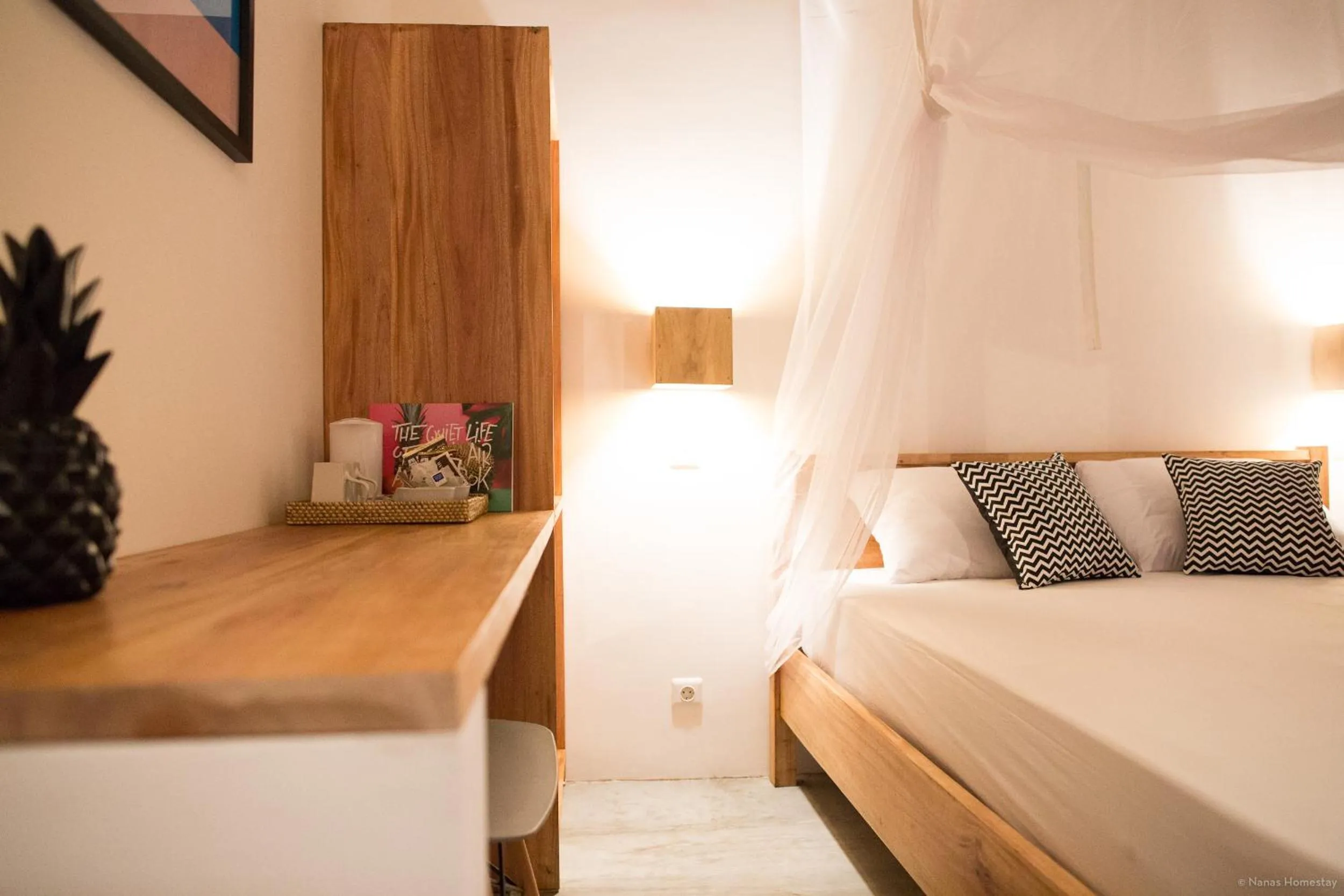 Bed in Nanas Homestay bungalow