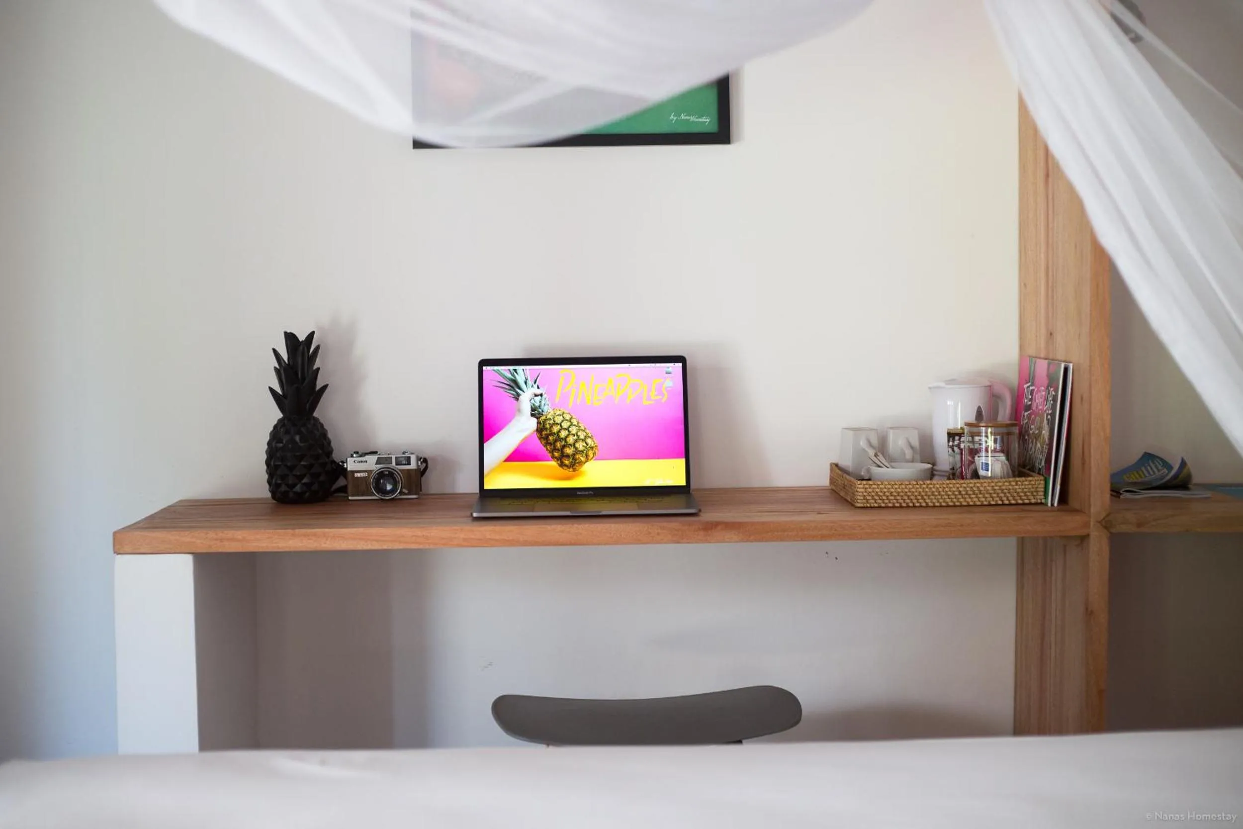 Coffee/tea facilities, Bed in Nanas Homestay bungalow