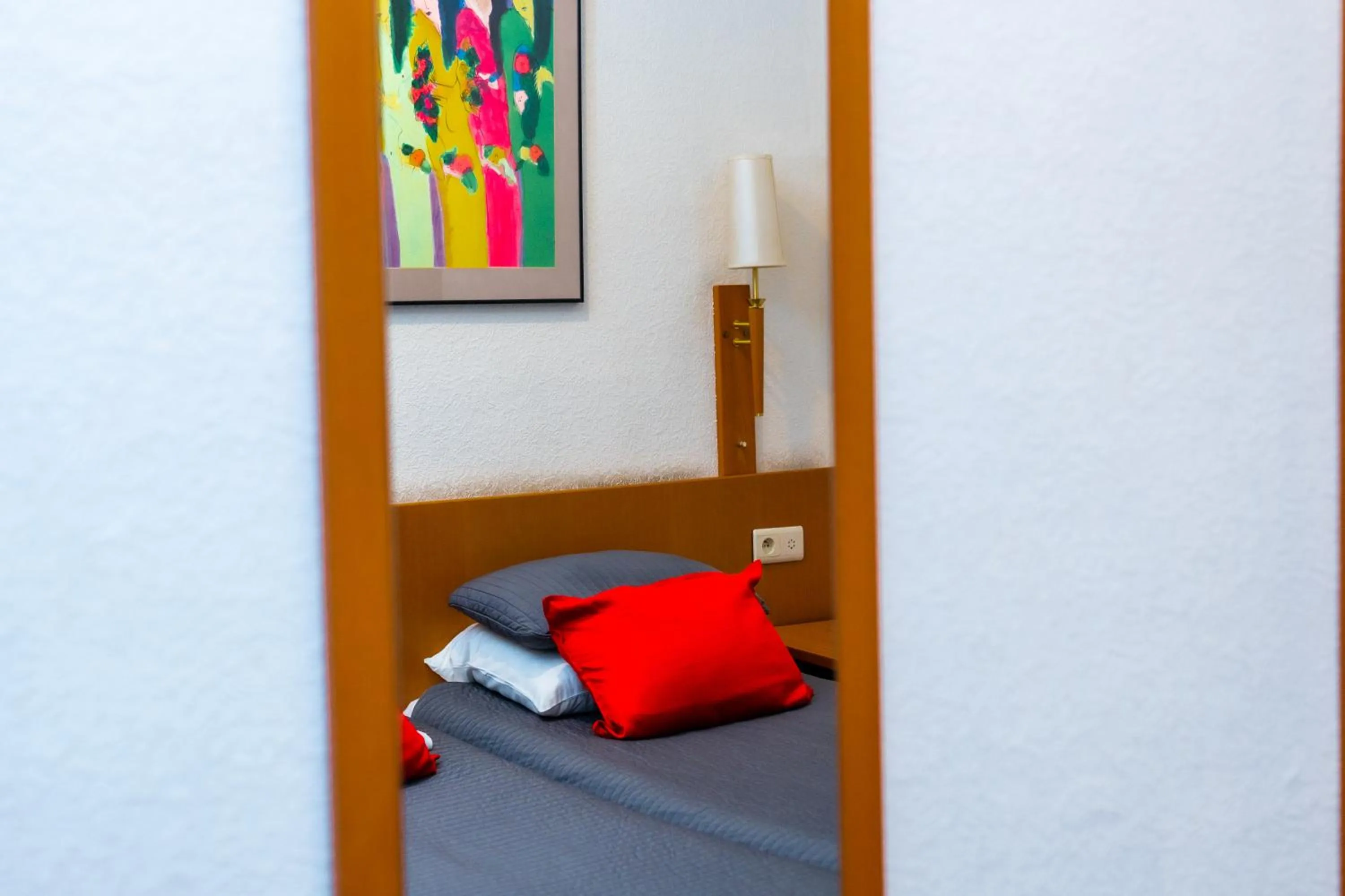 Bed in Hotel Professor Leuven Centrum