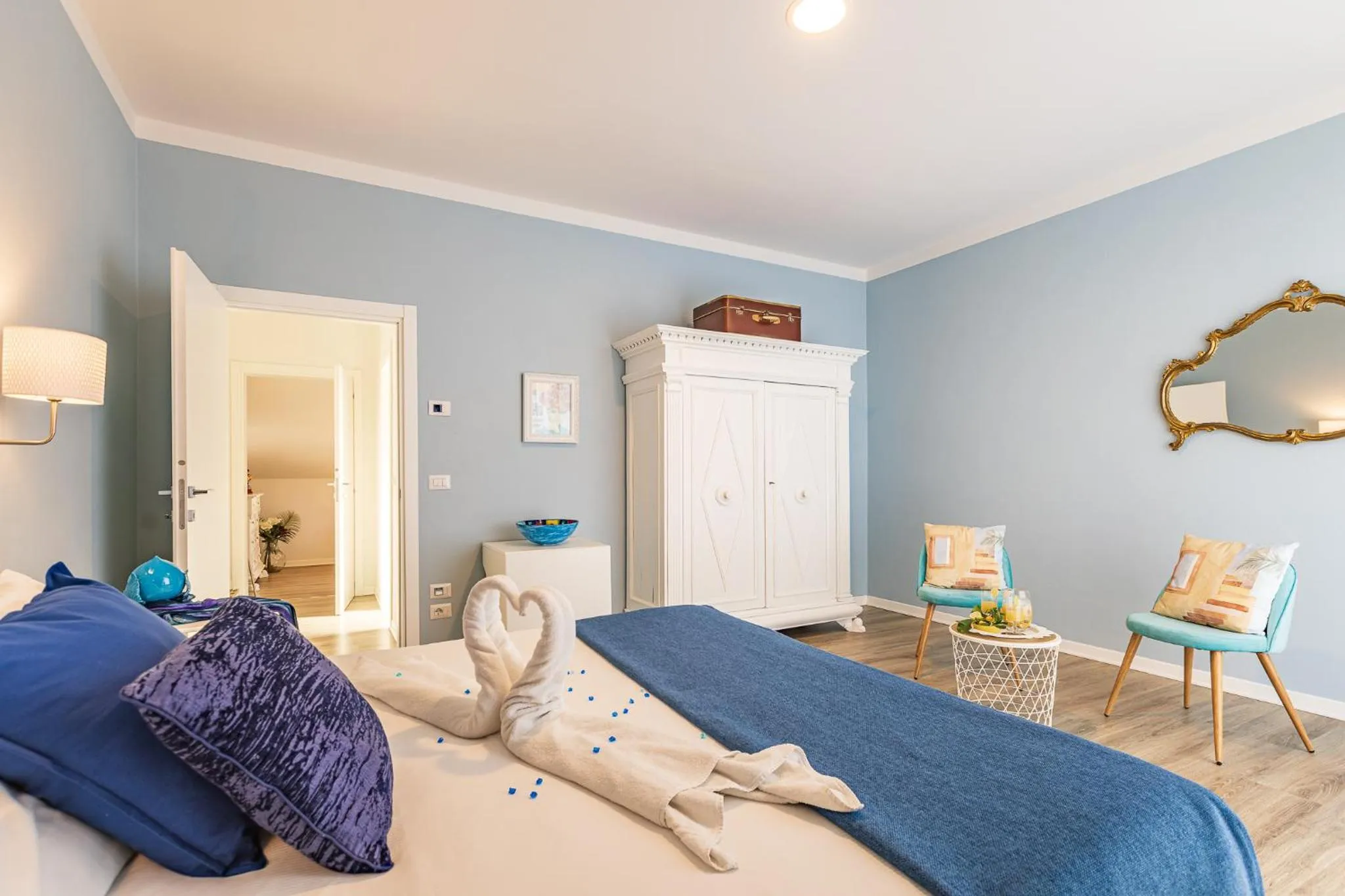 Bedroom, Bed in B&B La Cornice