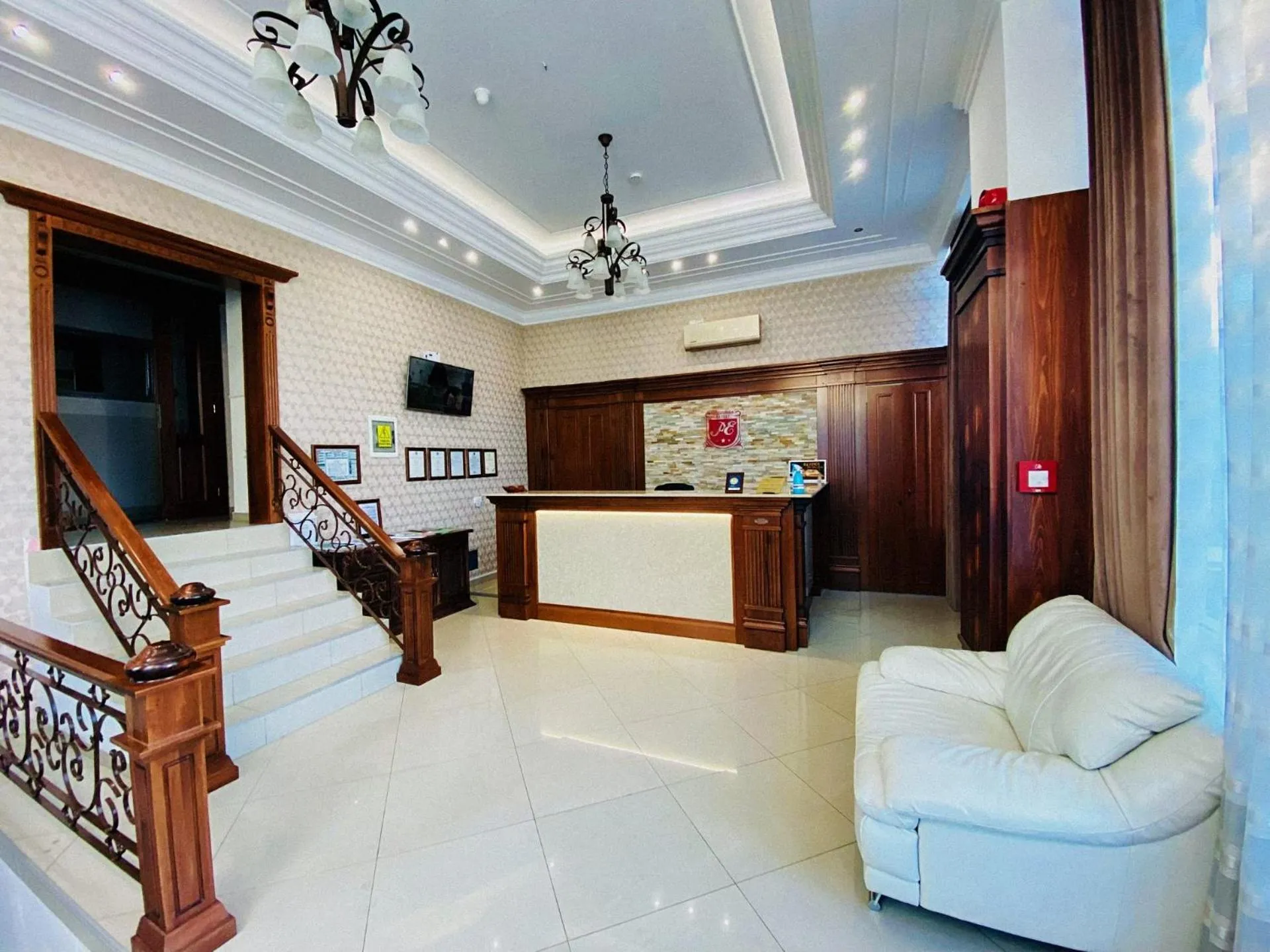 Lobby or reception in Pensiunea Elisei