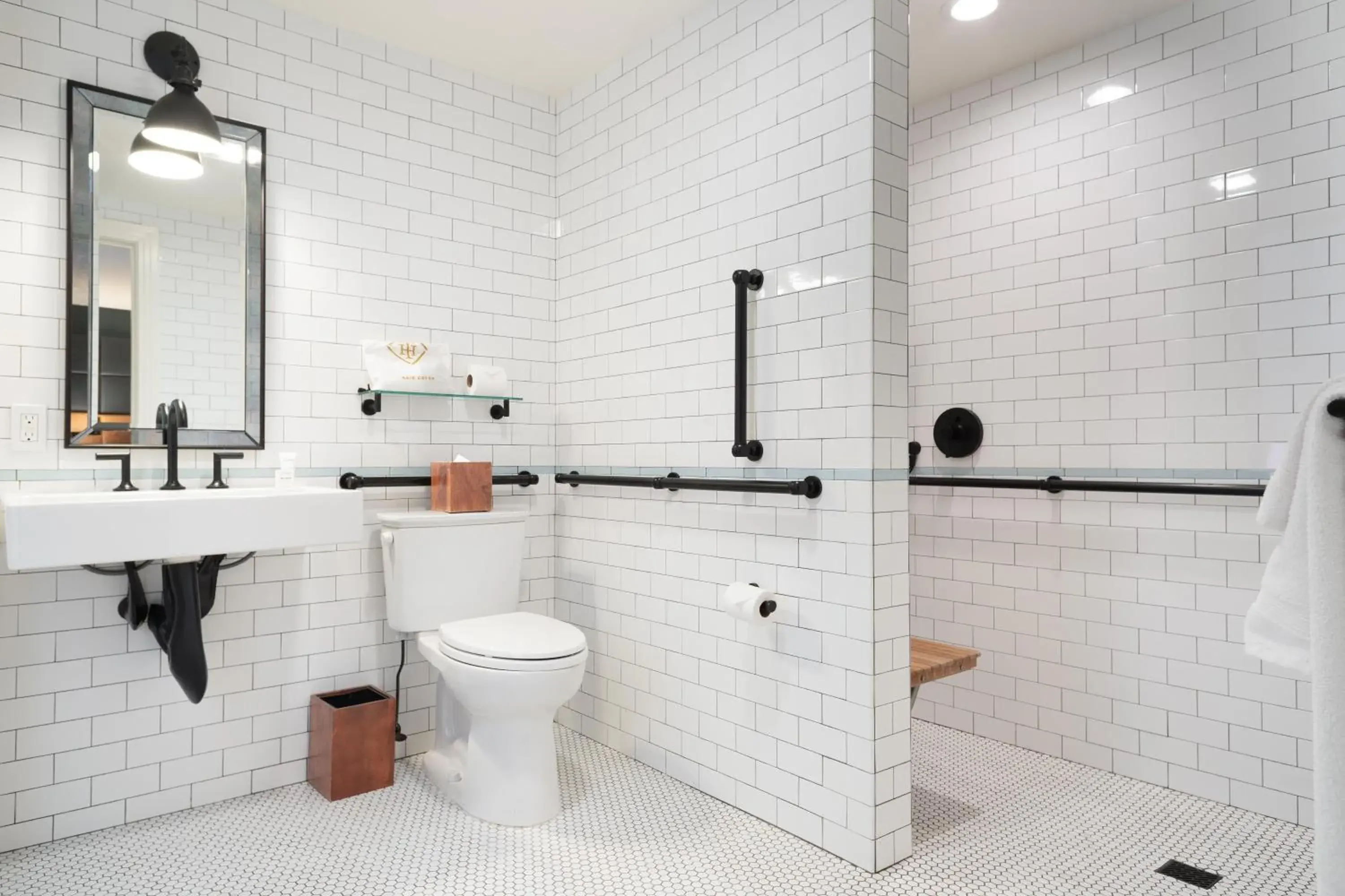 Bathroom in Hotel Theodore Seattle Downtown, Tapestry by Hilton Bathroom in Hotel Theodore Seattle Downtown, Tapestry by Hilton